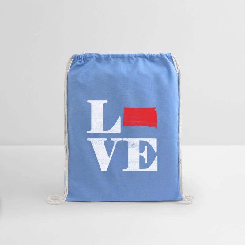 Proud America State Land Map Love South Dakota