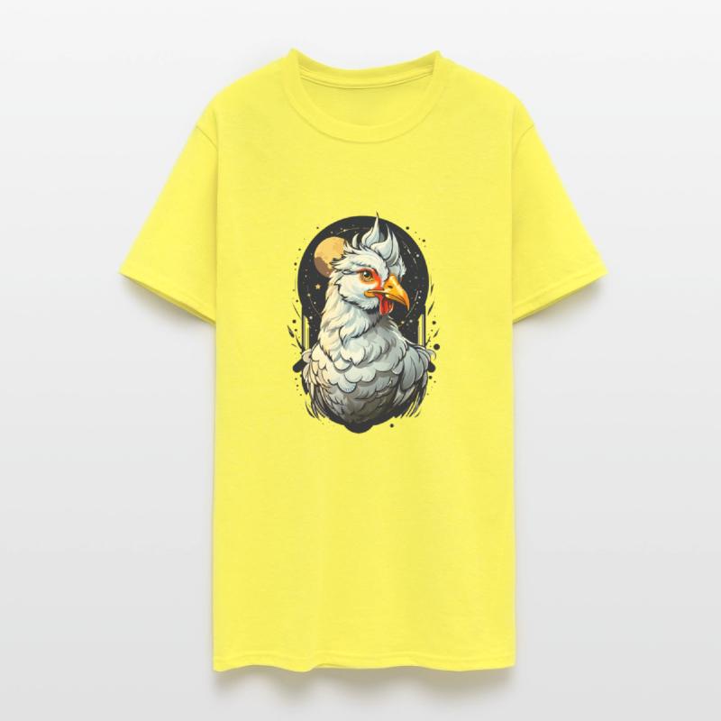 Proud bird on night sky background