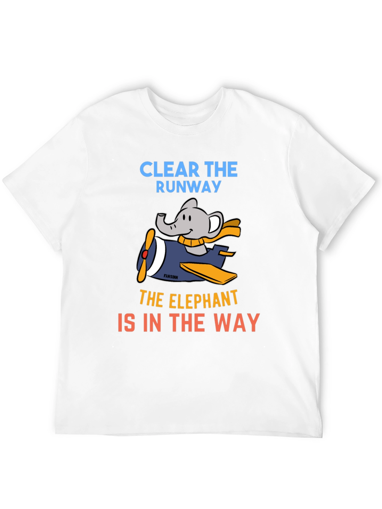 Elephant Pilot T-Shirt: Clear the Runway!