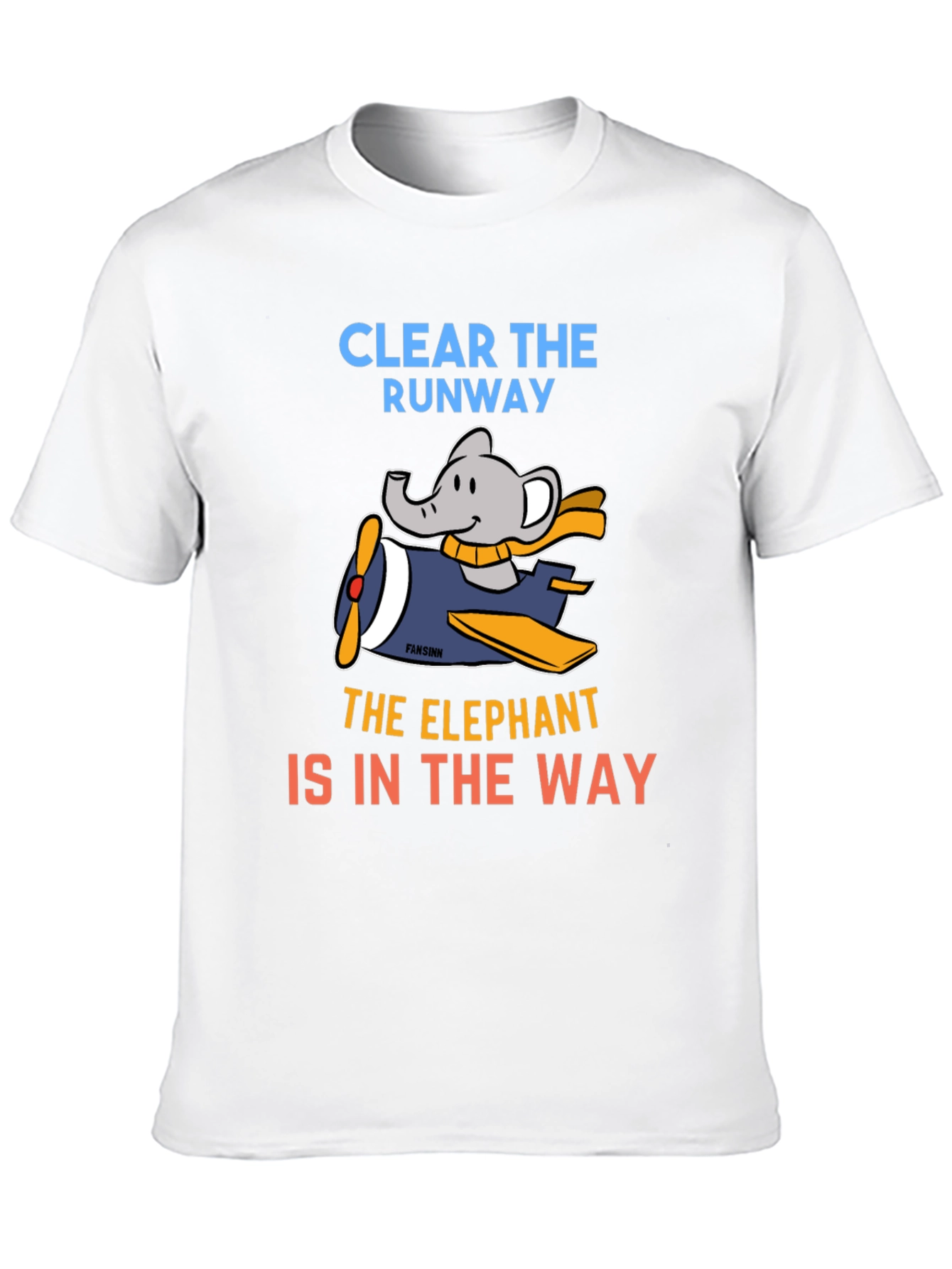 Elephant Pilot T-Shirt: Clear the Runway!
