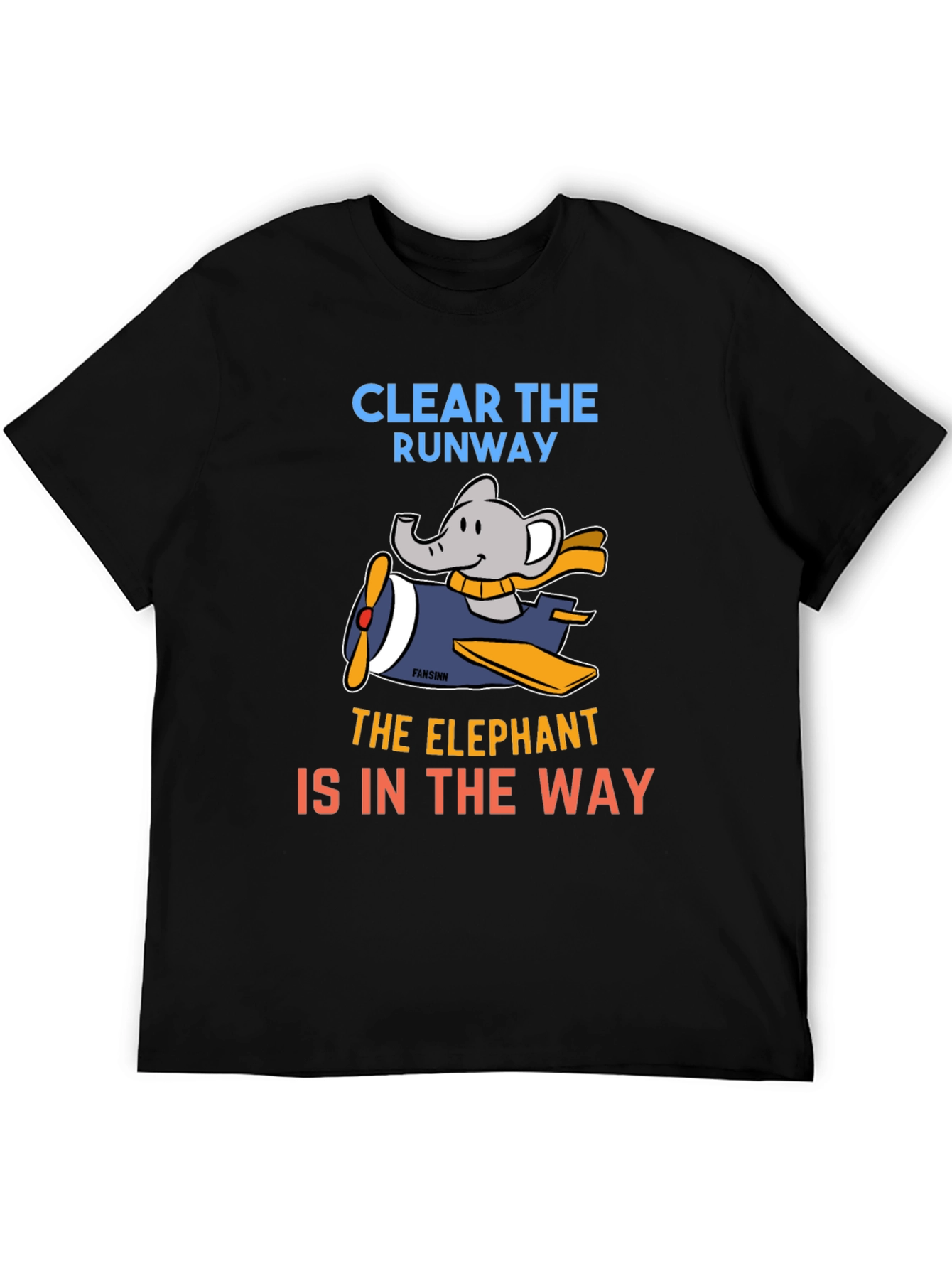 Elephant Pilot T-Shirt: Clear the Runway!