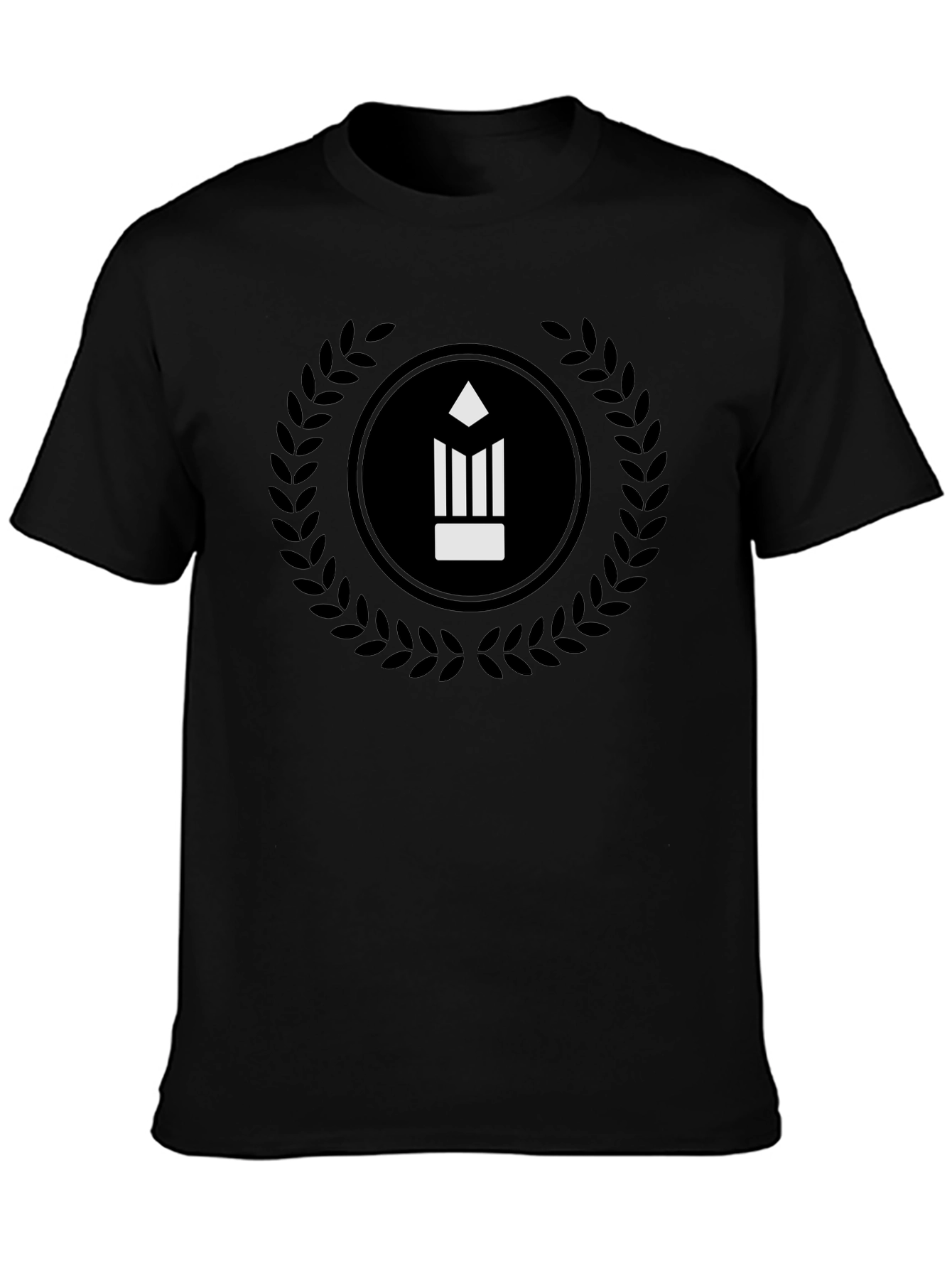 Pencil Logo Black T-Shirt