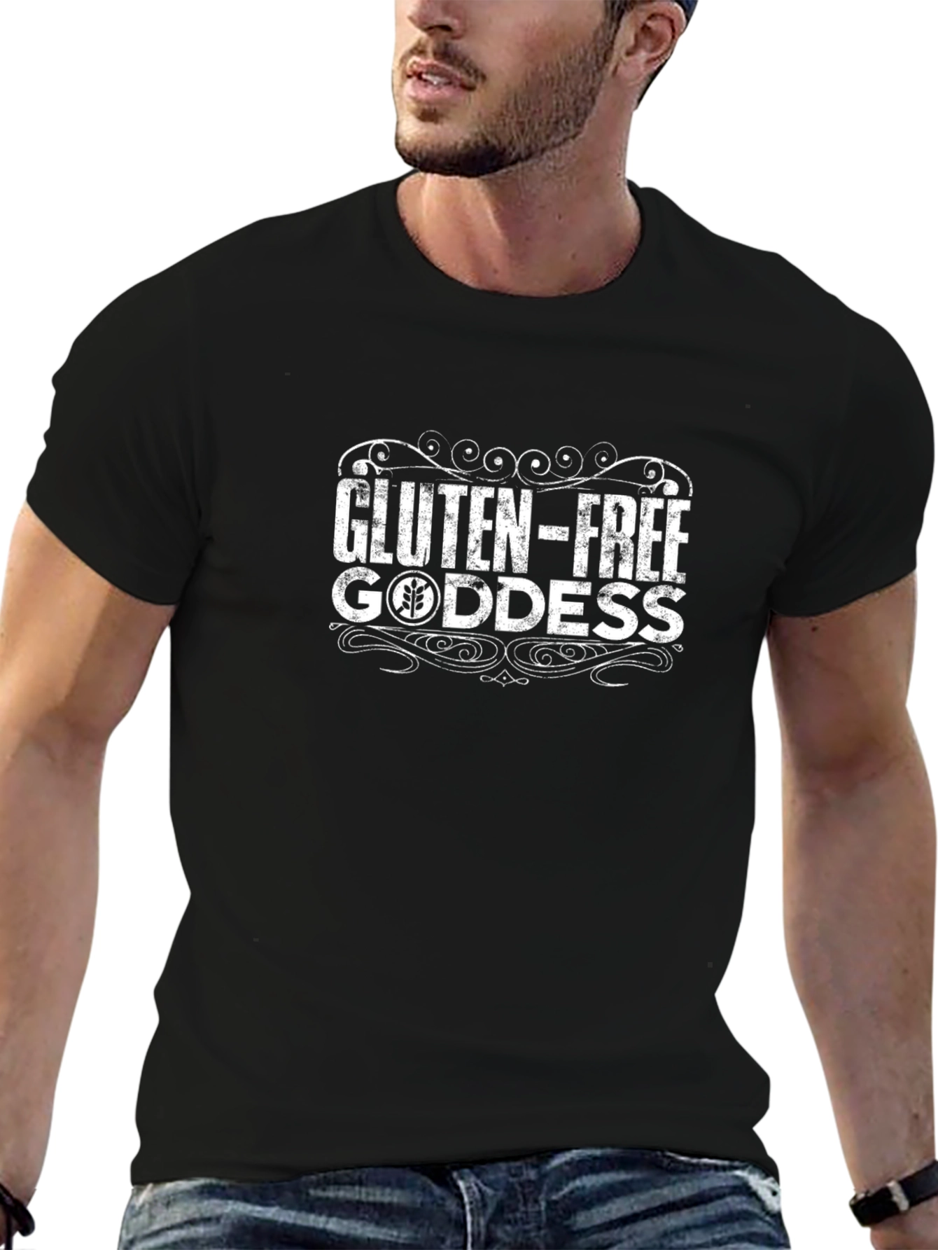 Gluten-Free Goddess Black T-Shirt