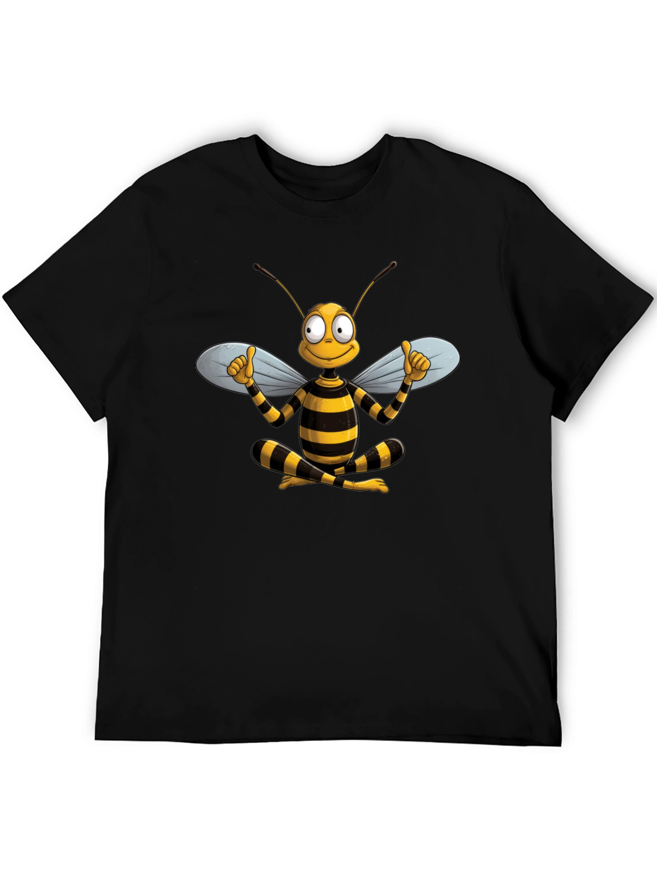 Funny Bee Cartoon Graphic T-Shirt