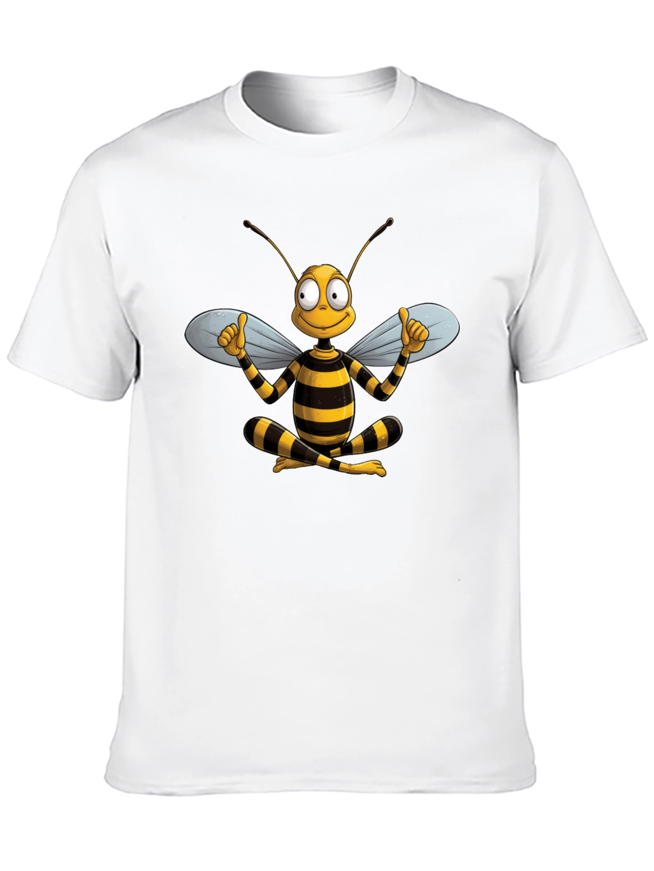Funny Bee Cartoon Graphic T-Shirt