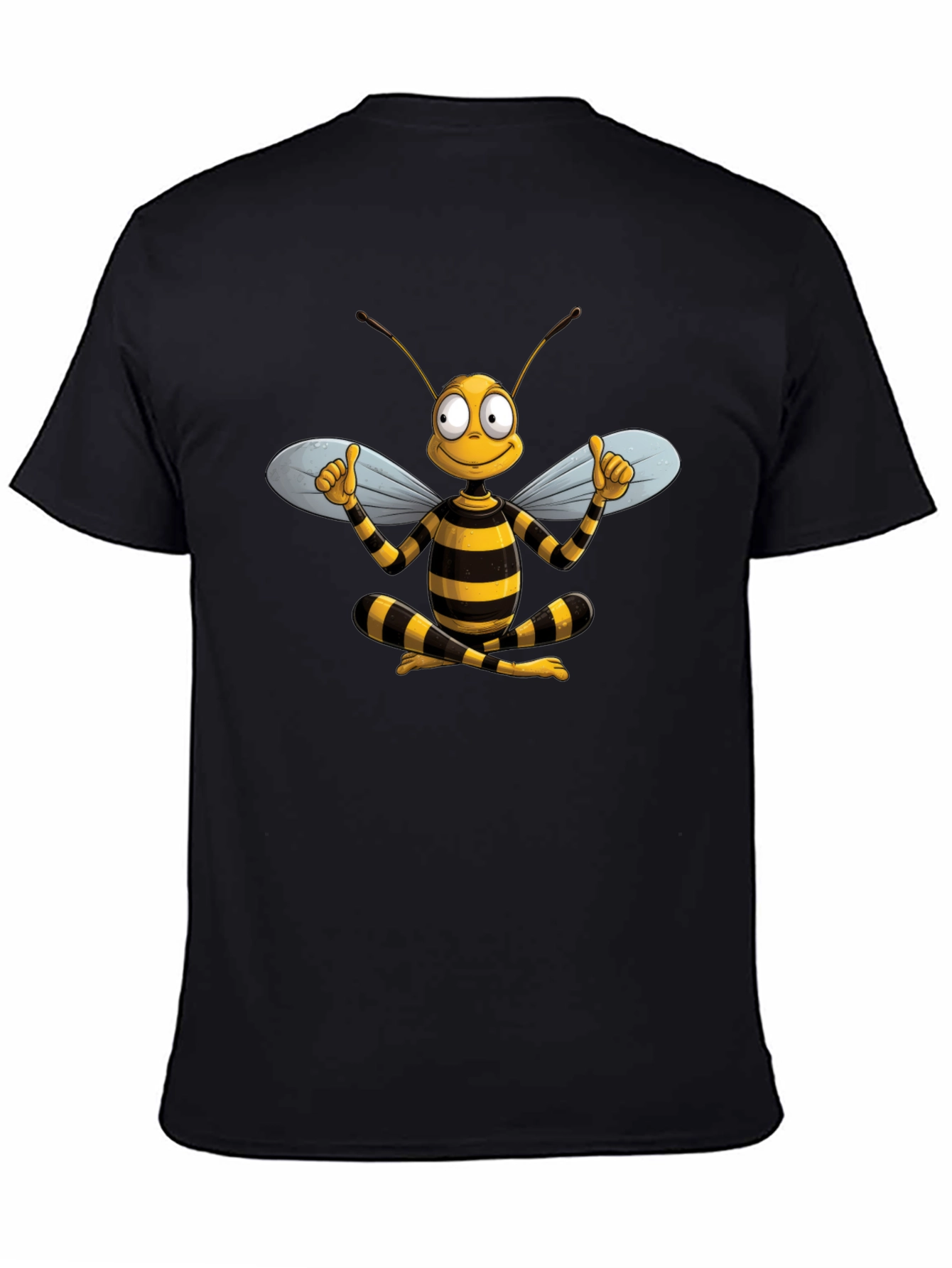 Funny Bee Cartoon Graphic T-Shirt