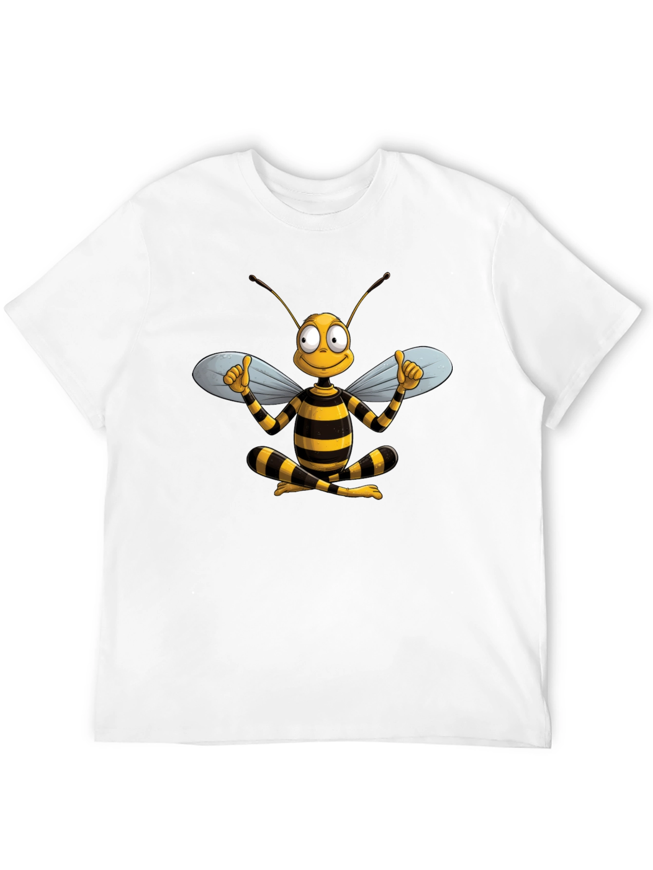 Funny Bee Cartoon Graphic T-Shirt
