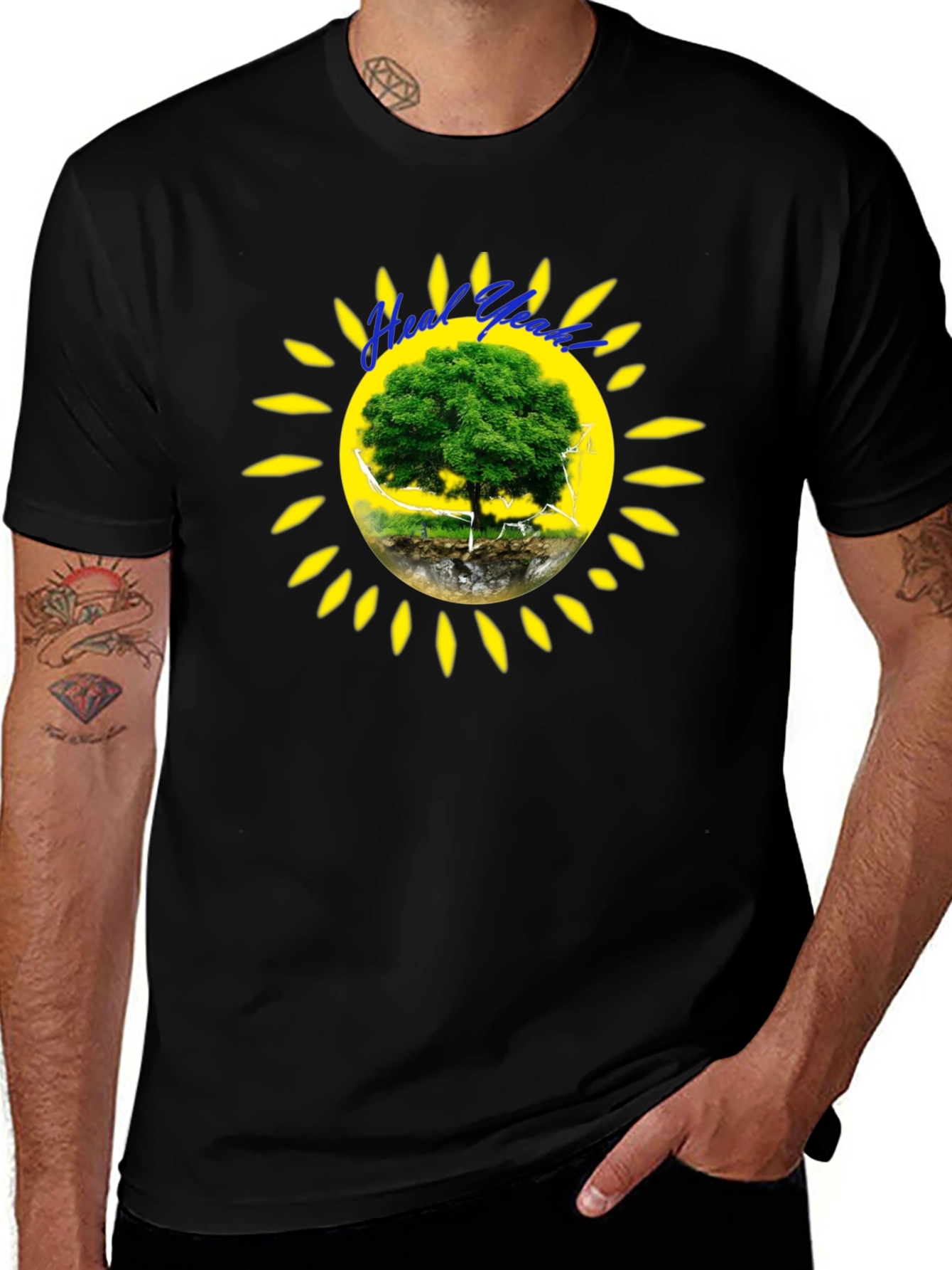 Heal Speak Tree Graphic T-Shirt - Nature Inspired Design