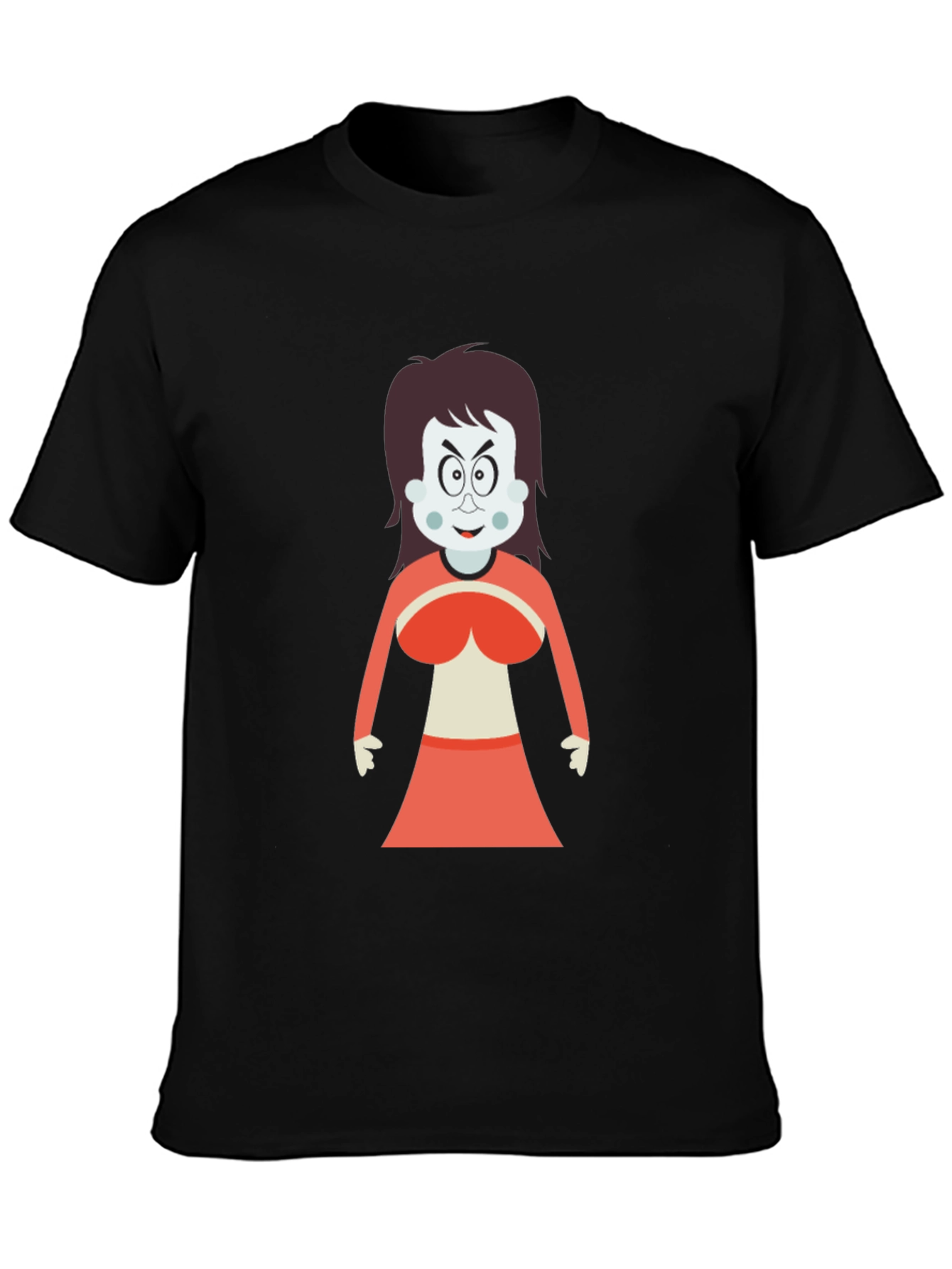 Cartoon Witch Graphic T-Shirt