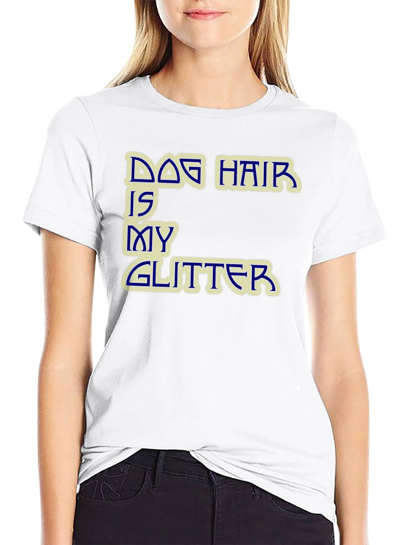 Dog Hair is My Glitter Graphic T-Shirt