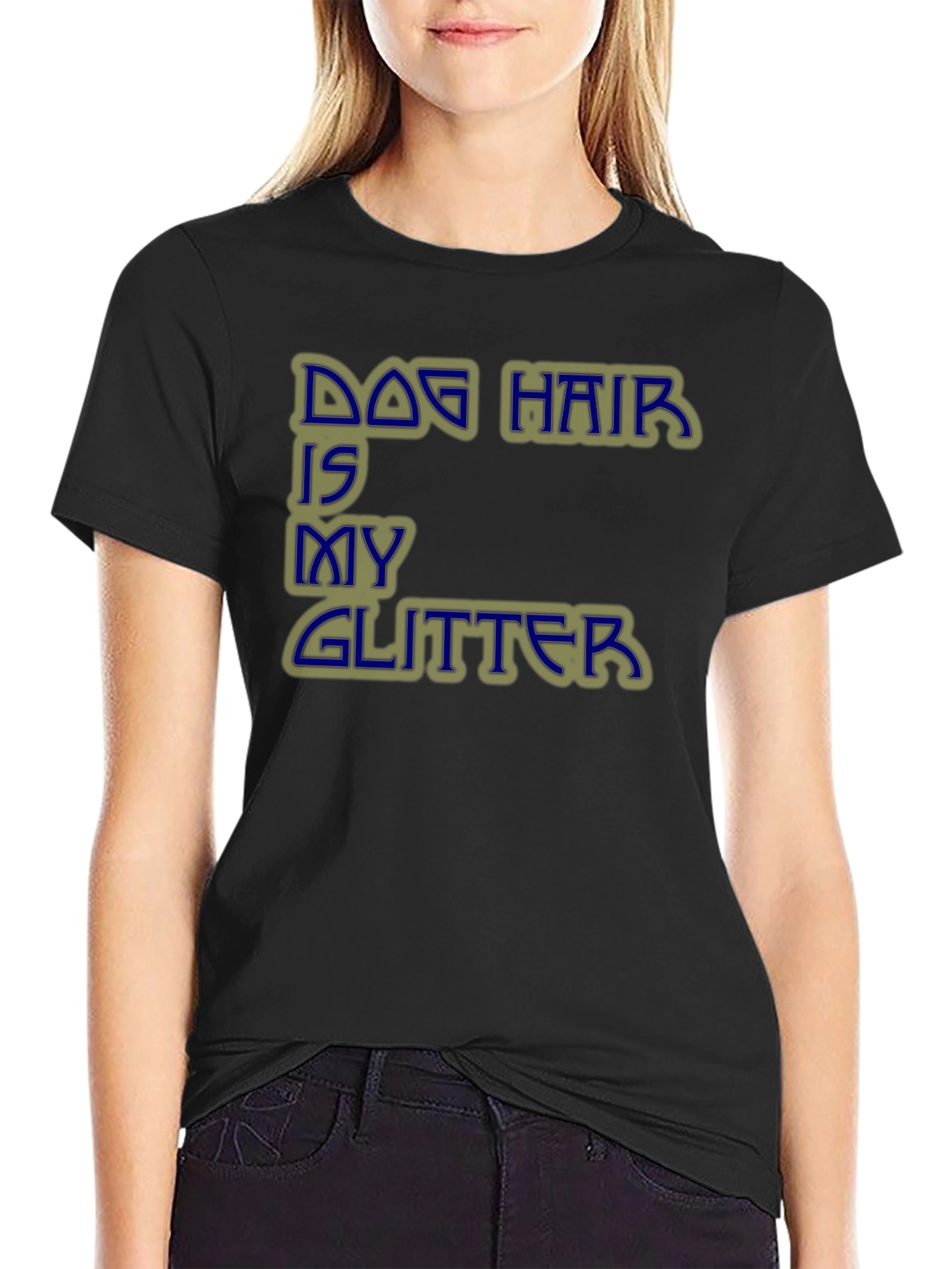 Dog Hair is My Glitter Graphic T-Shirt