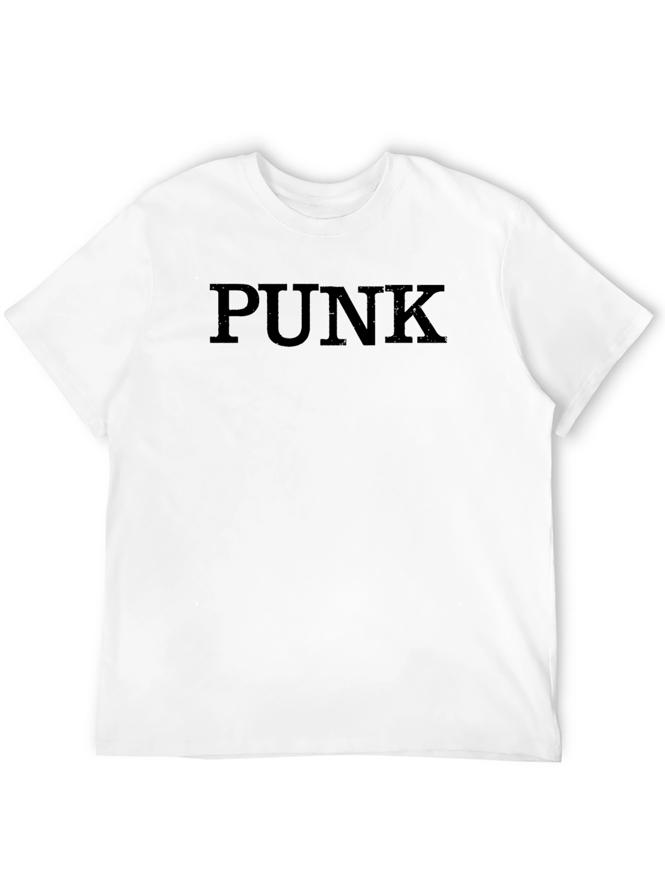 Mens Black Punk Graphic T-Shirt