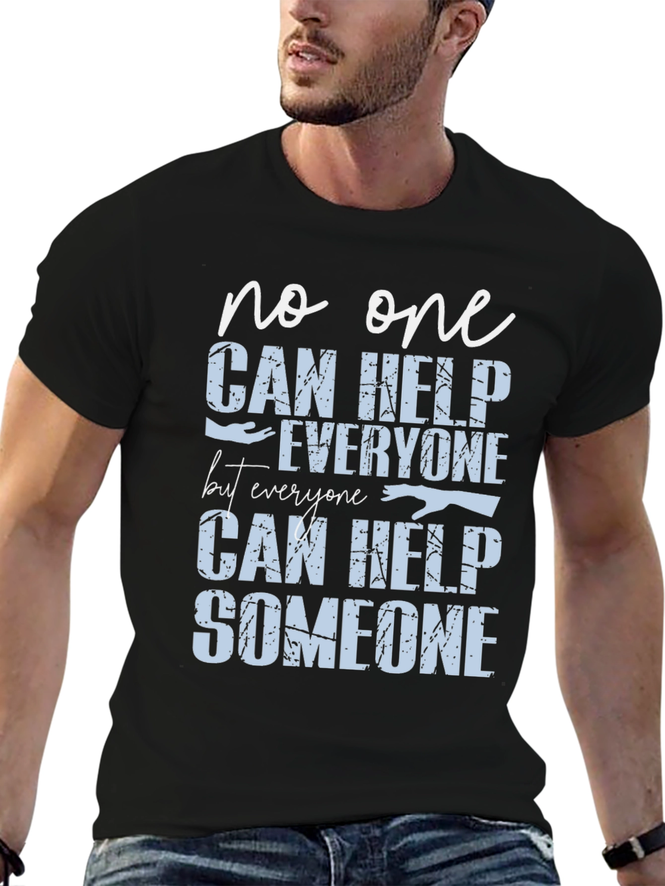 Help Someone Graphic Tee - Motivational T-Shirt