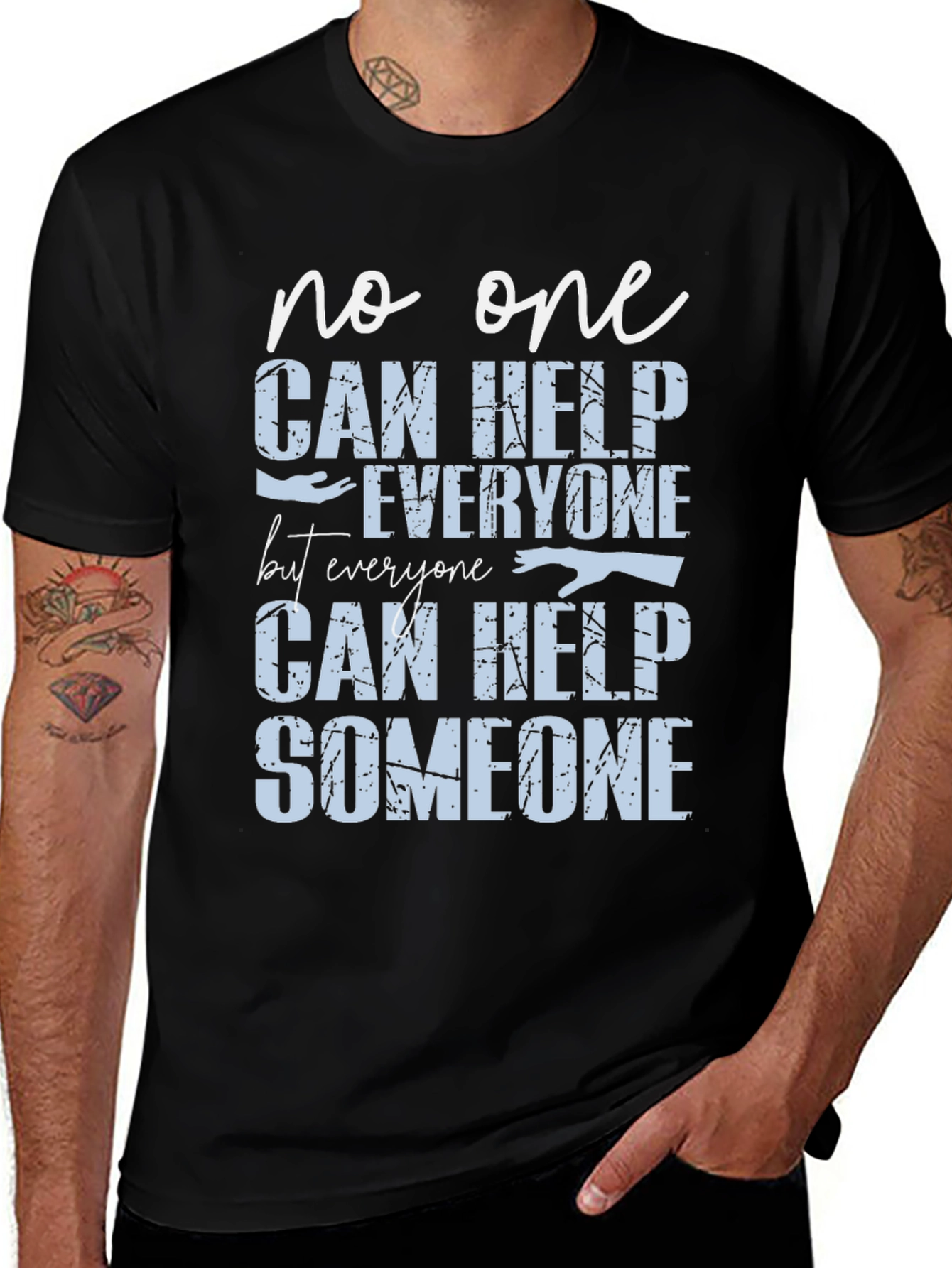 Help Someone Graphic Tee - Motivational T-Shirt
