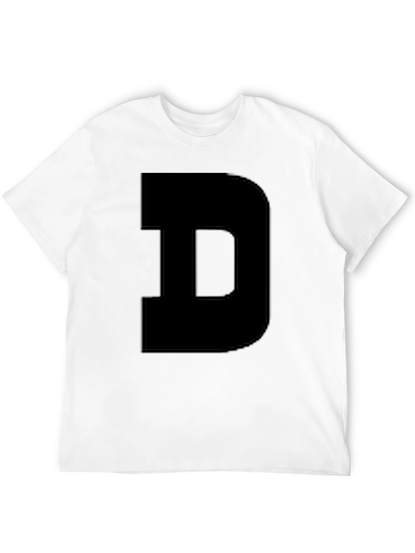 Bold D Black T-Shirt - Statement Tee