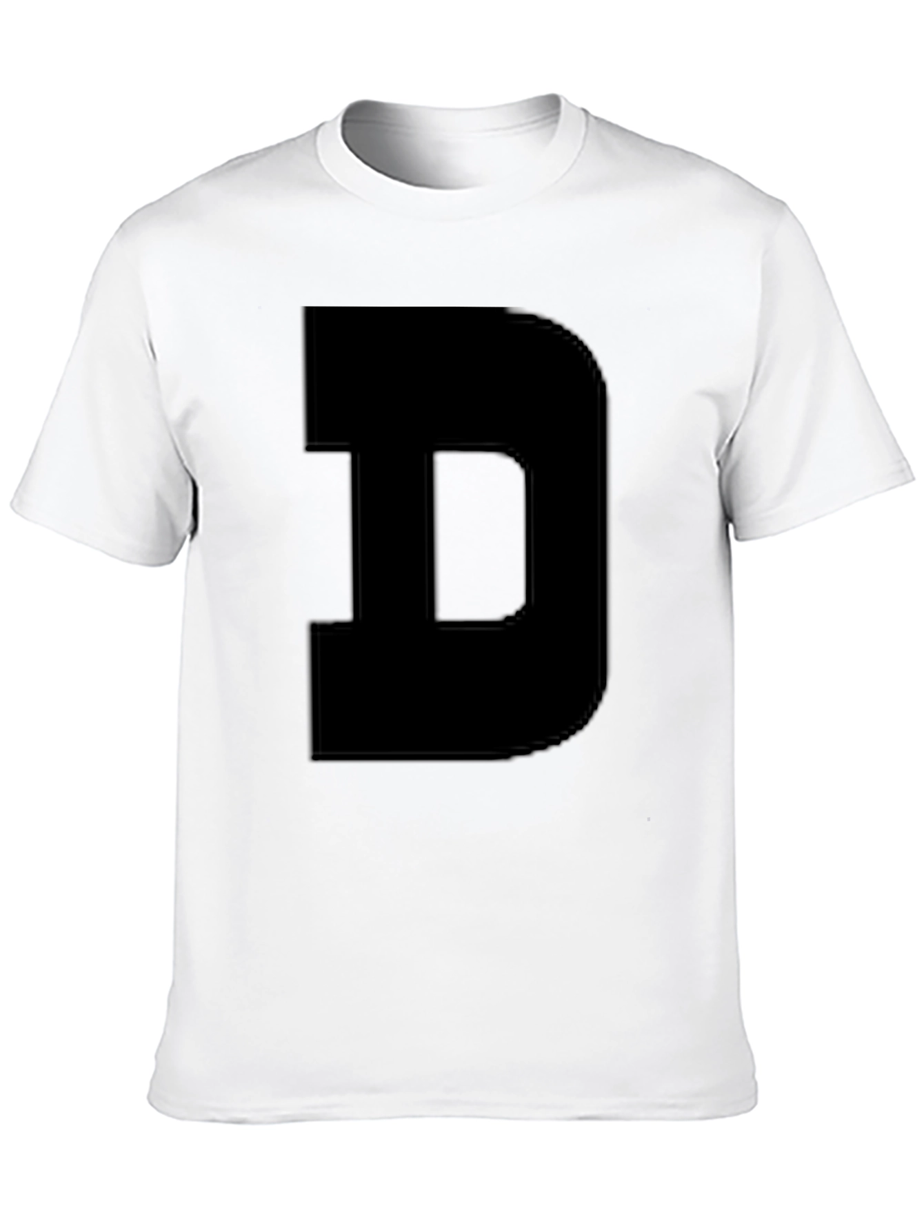 Bold D Black T-Shirt - Statement Tee