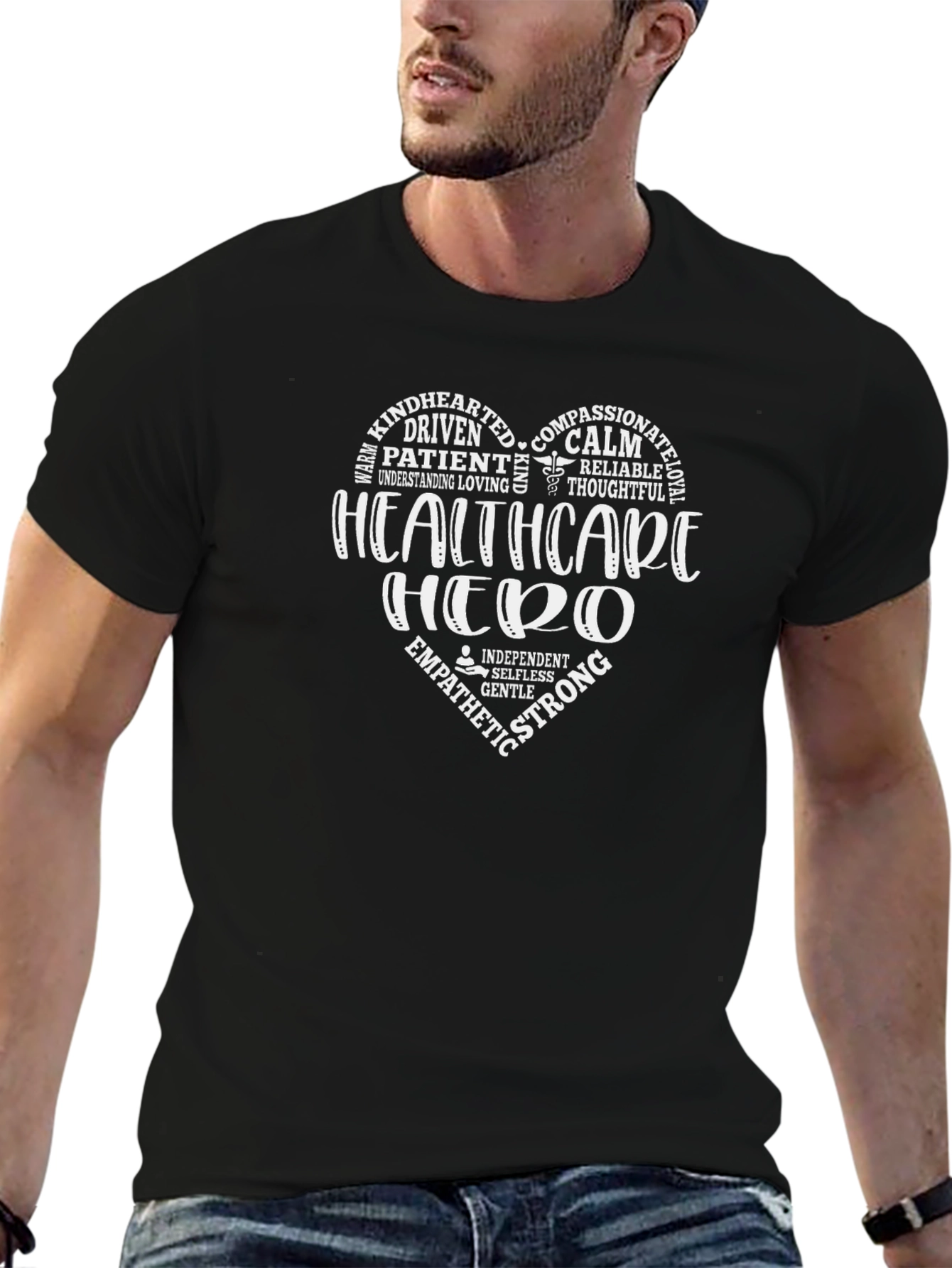 Healthcare Hero Heart Graphic Tee - Unisex