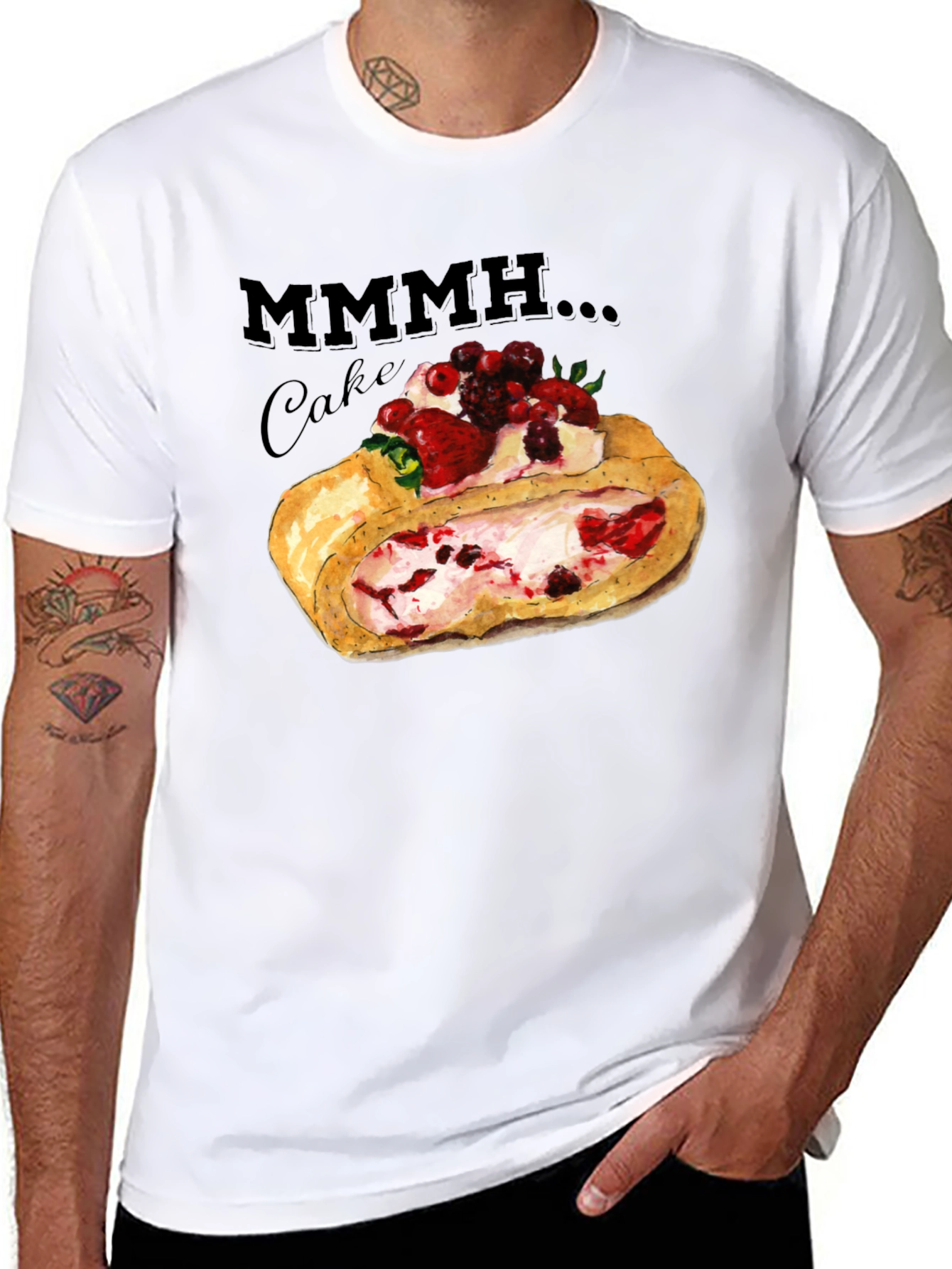 Mmmh Cake Graphic T-Shirt