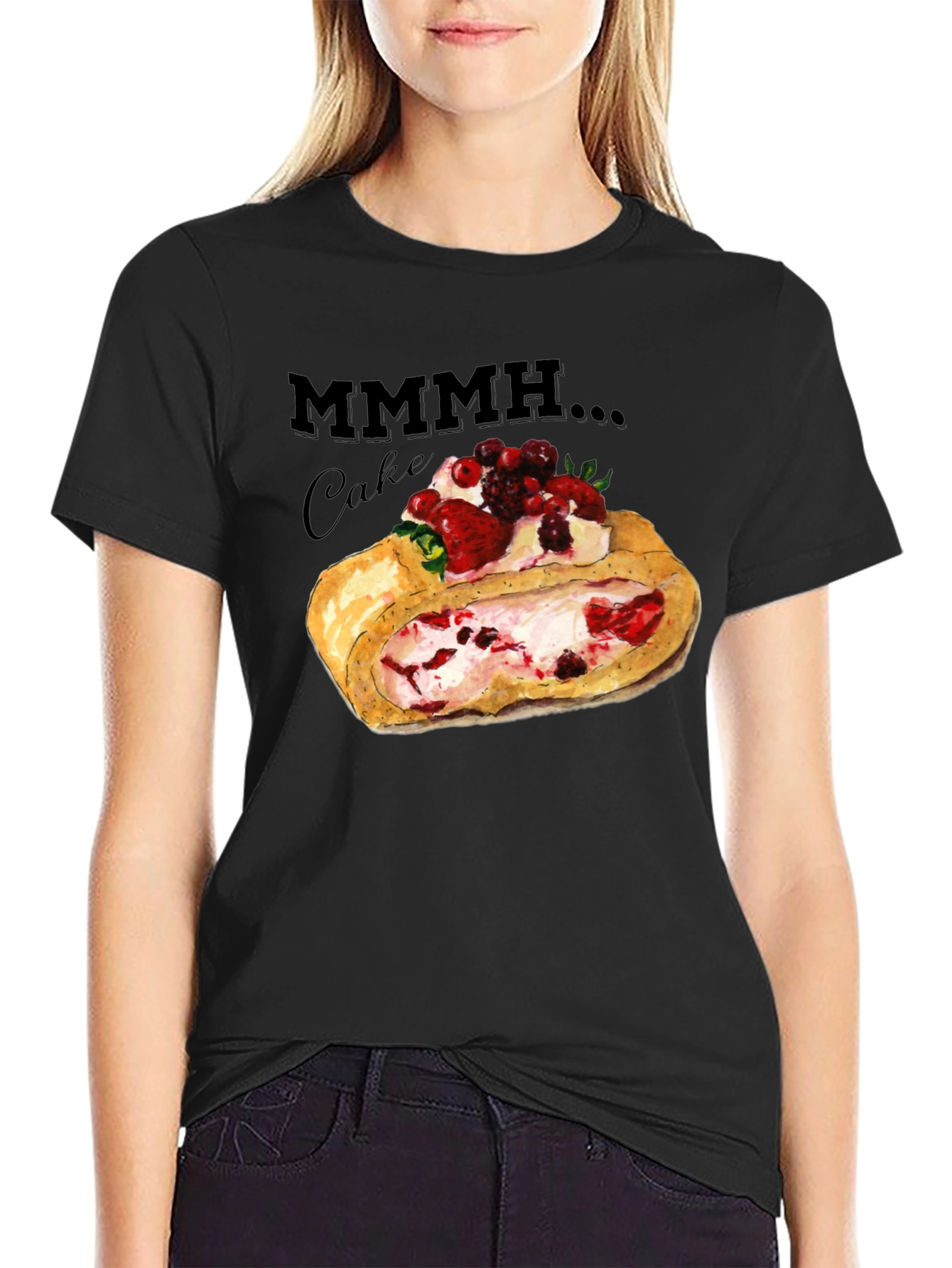 Mmmh Cake Graphic T-Shirt
