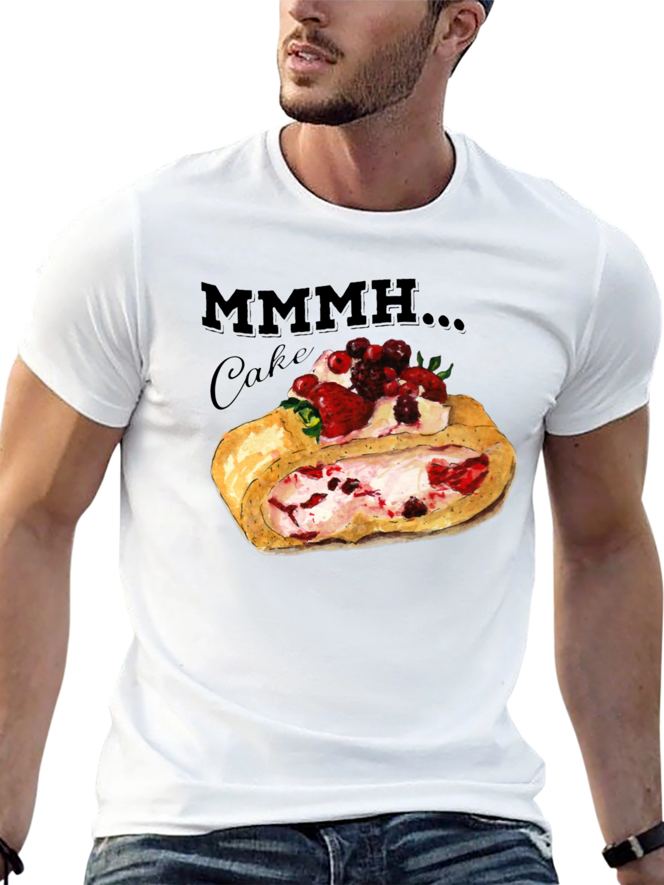 Mmmh Cake Graphic T-Shirt