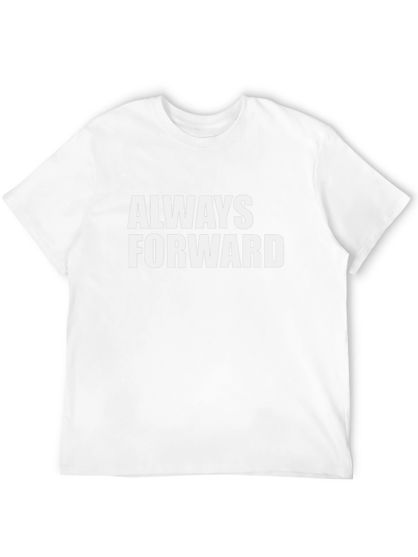 Always Forward Graphic Tee - Motivational Black T-Shirt