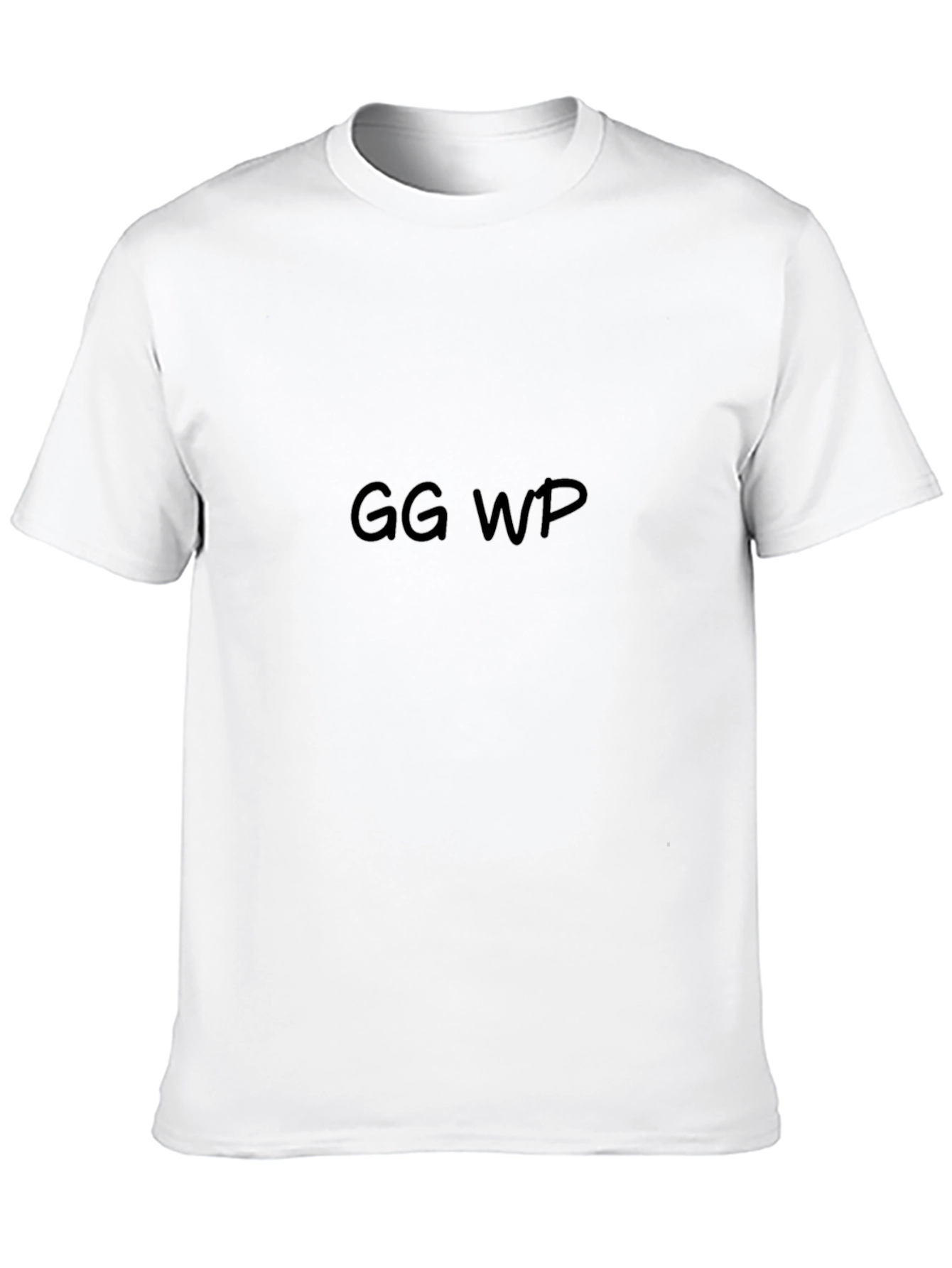 Mens Black T-Shirt - GG WP Print Casual Wear