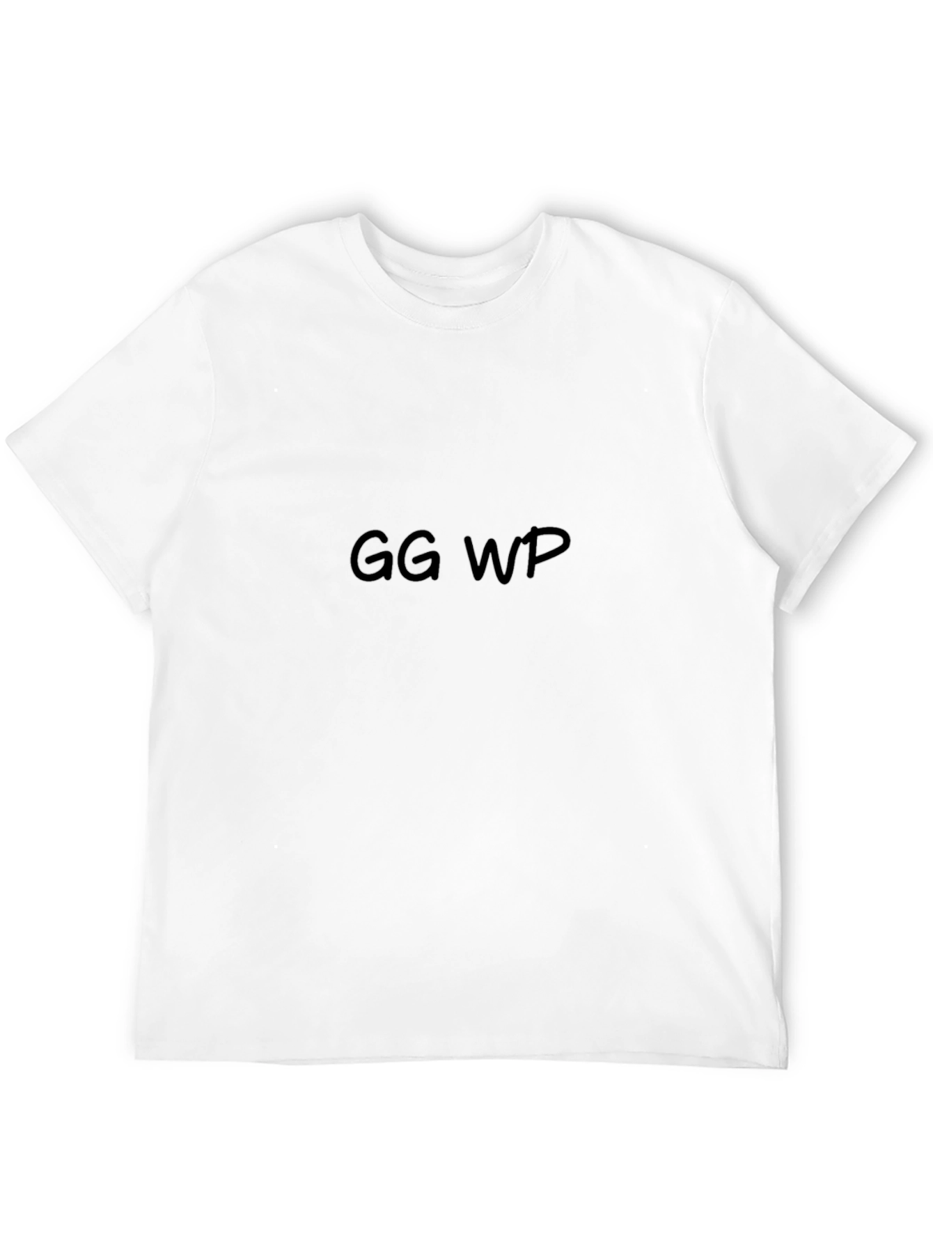 Mens Black T-Shirt - GG WP Print Casual Wear