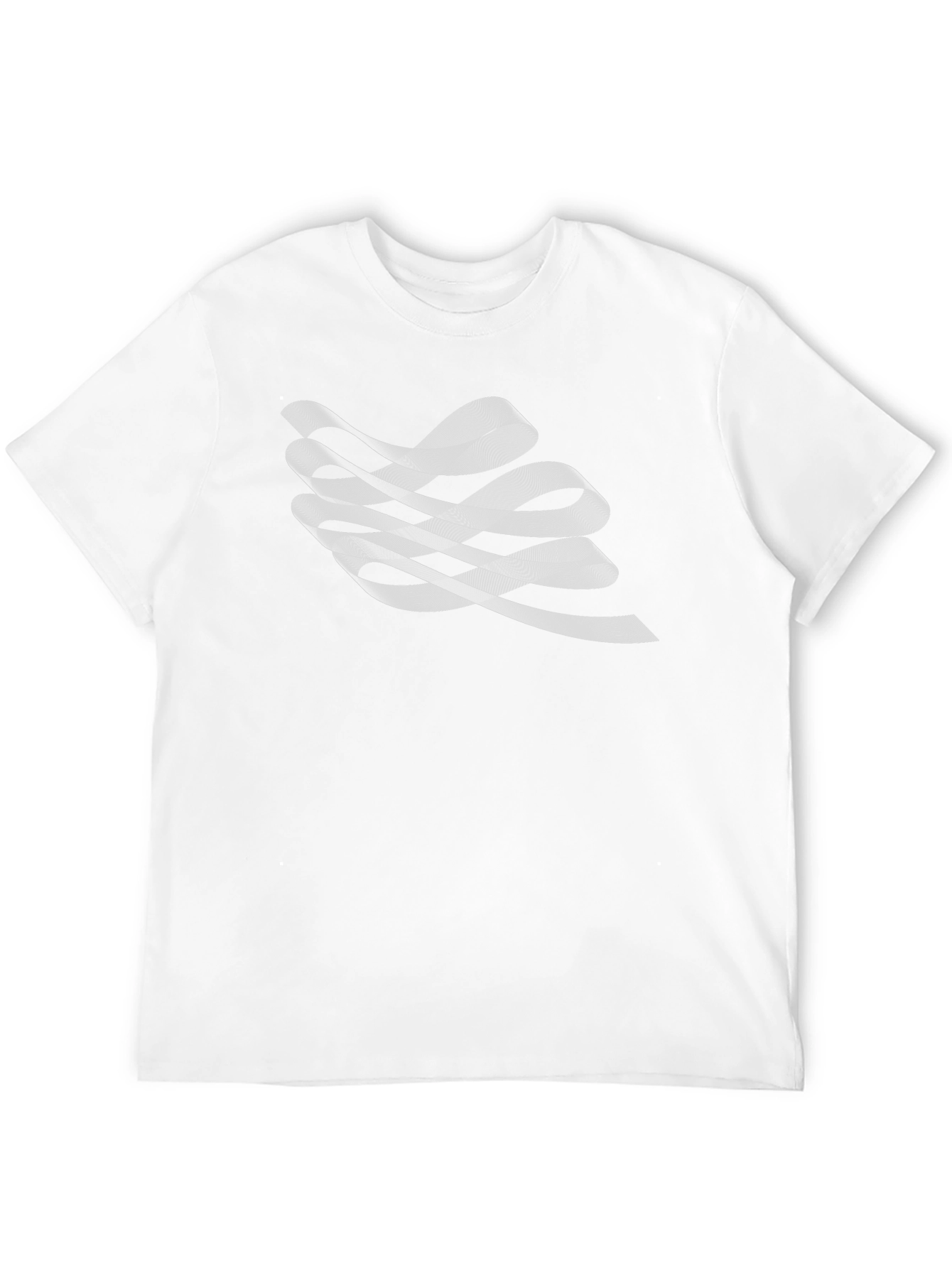 Abstract Wave Graphic Black T-Shirt