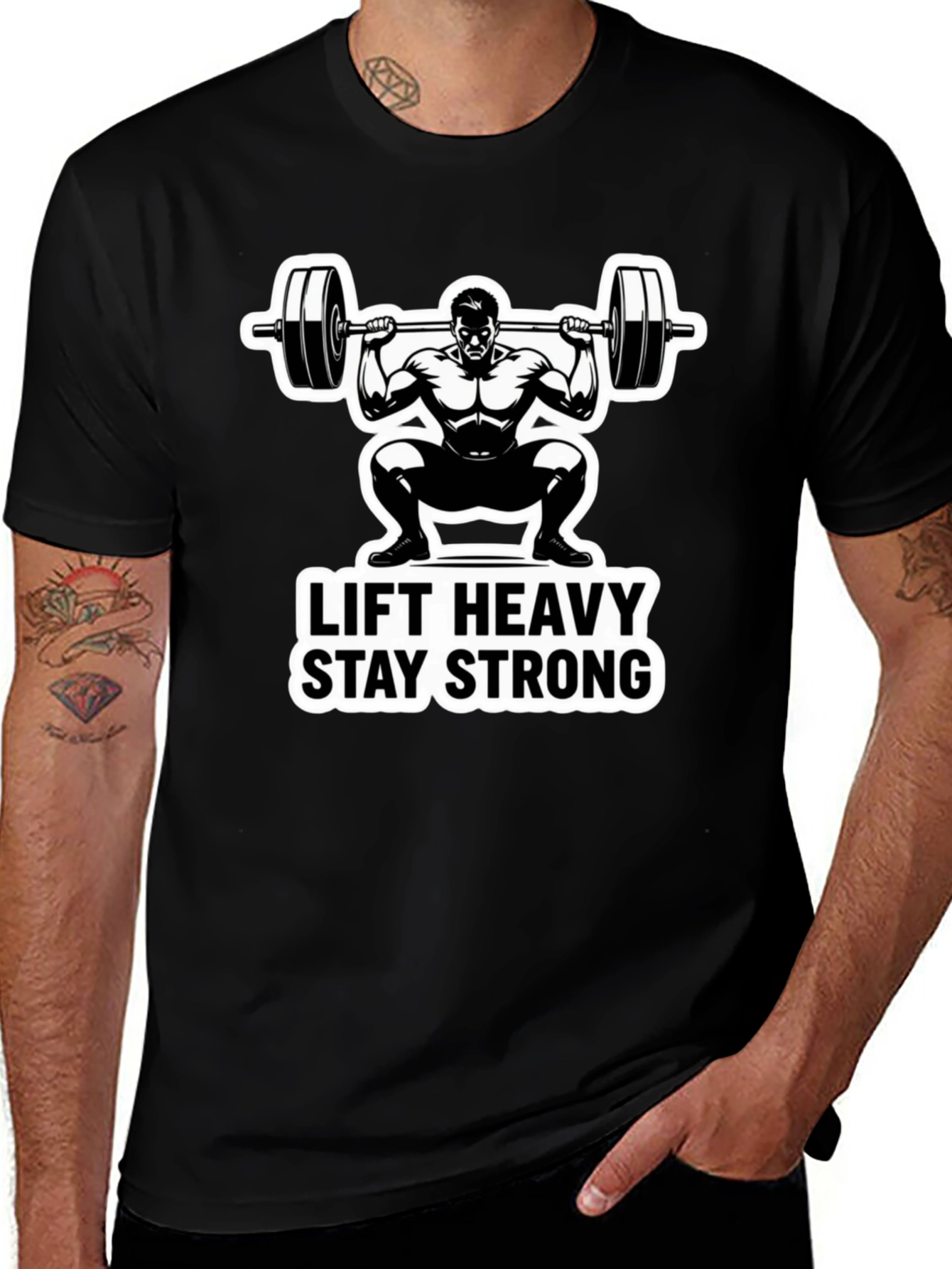 Lift Heavy Stay Strong Graphic T-Shirt