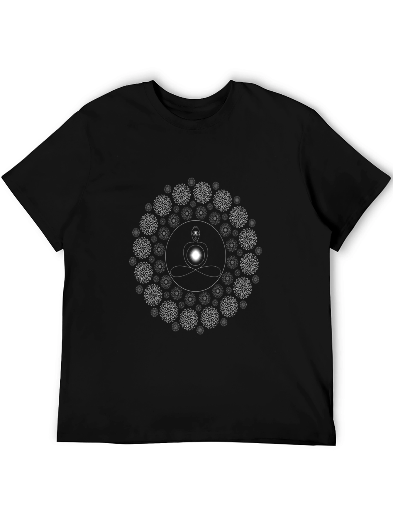 Enlightened Mandala Tee - Black Cotton Blend