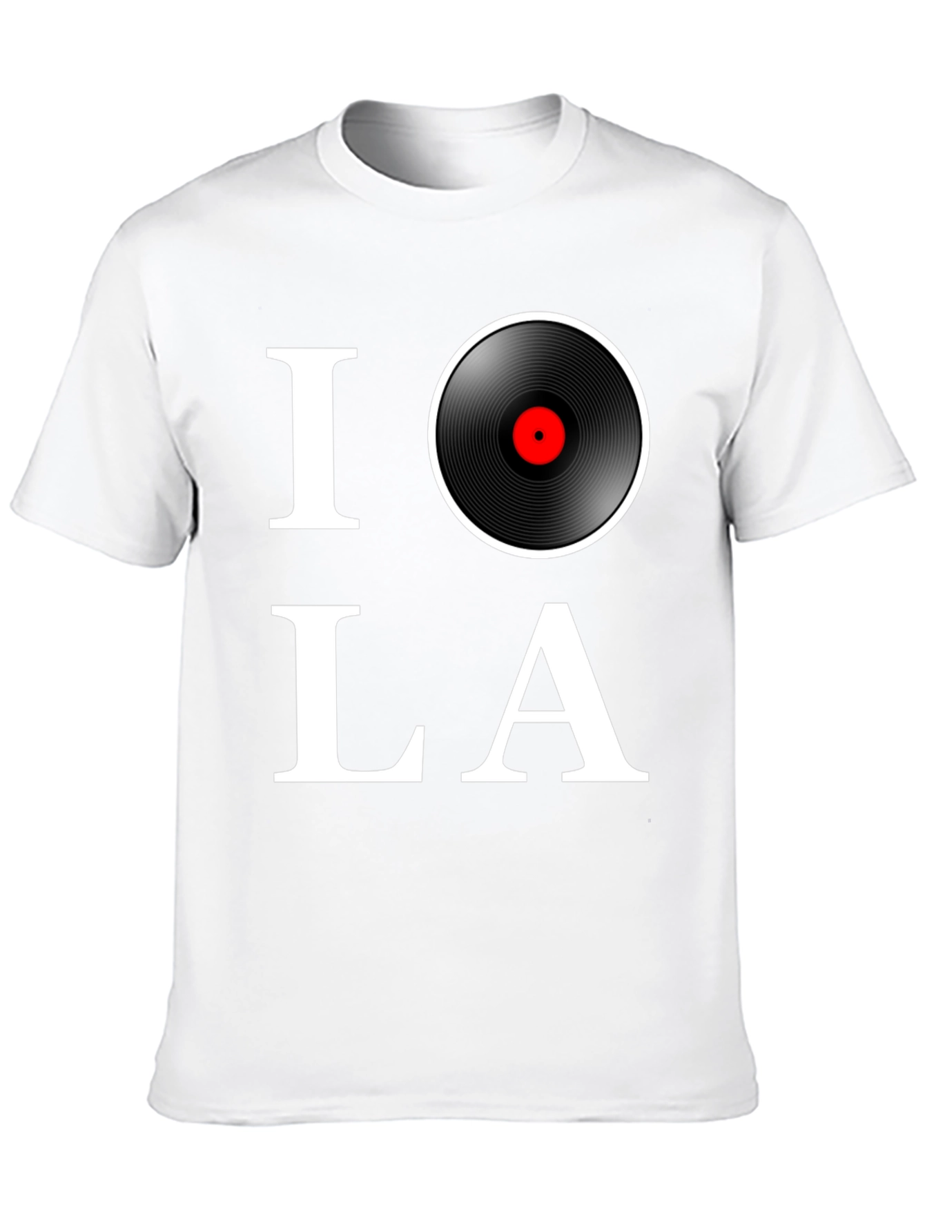 I Love Vinyl Record Graphic T-Shirt