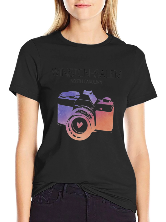 Winston-Salem NC Camera Graphic Tee