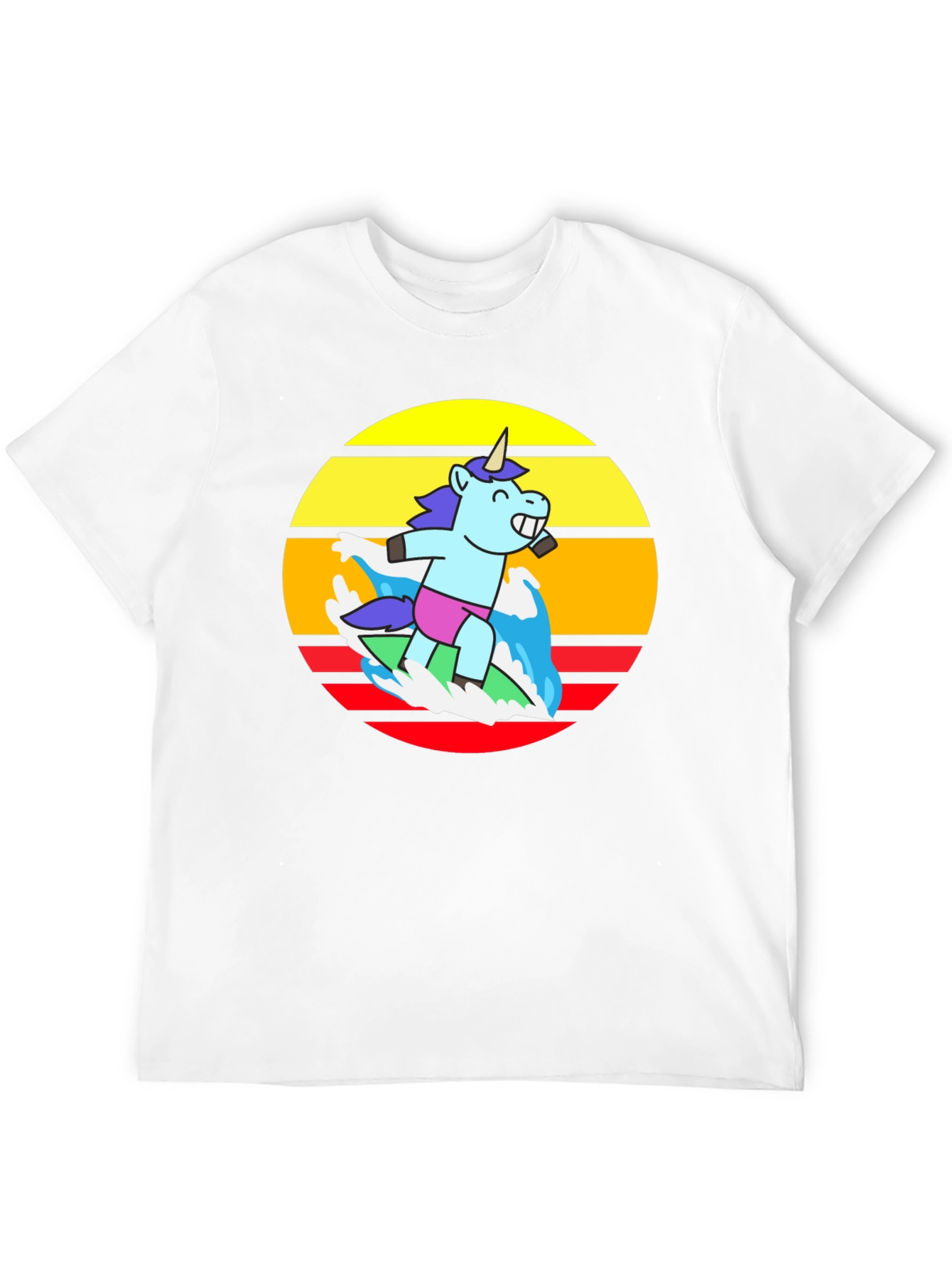 Surfing Unicorn Graphic Tee
