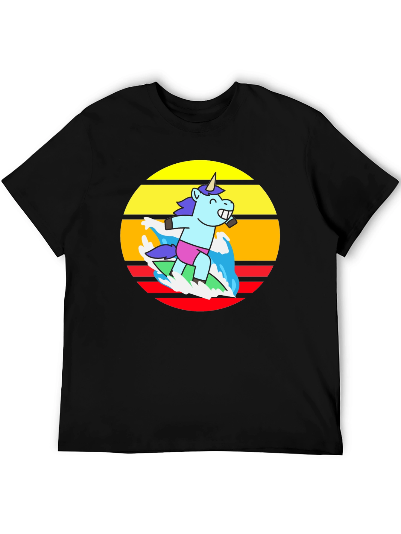 Surfing Unicorn Graphic Tee
