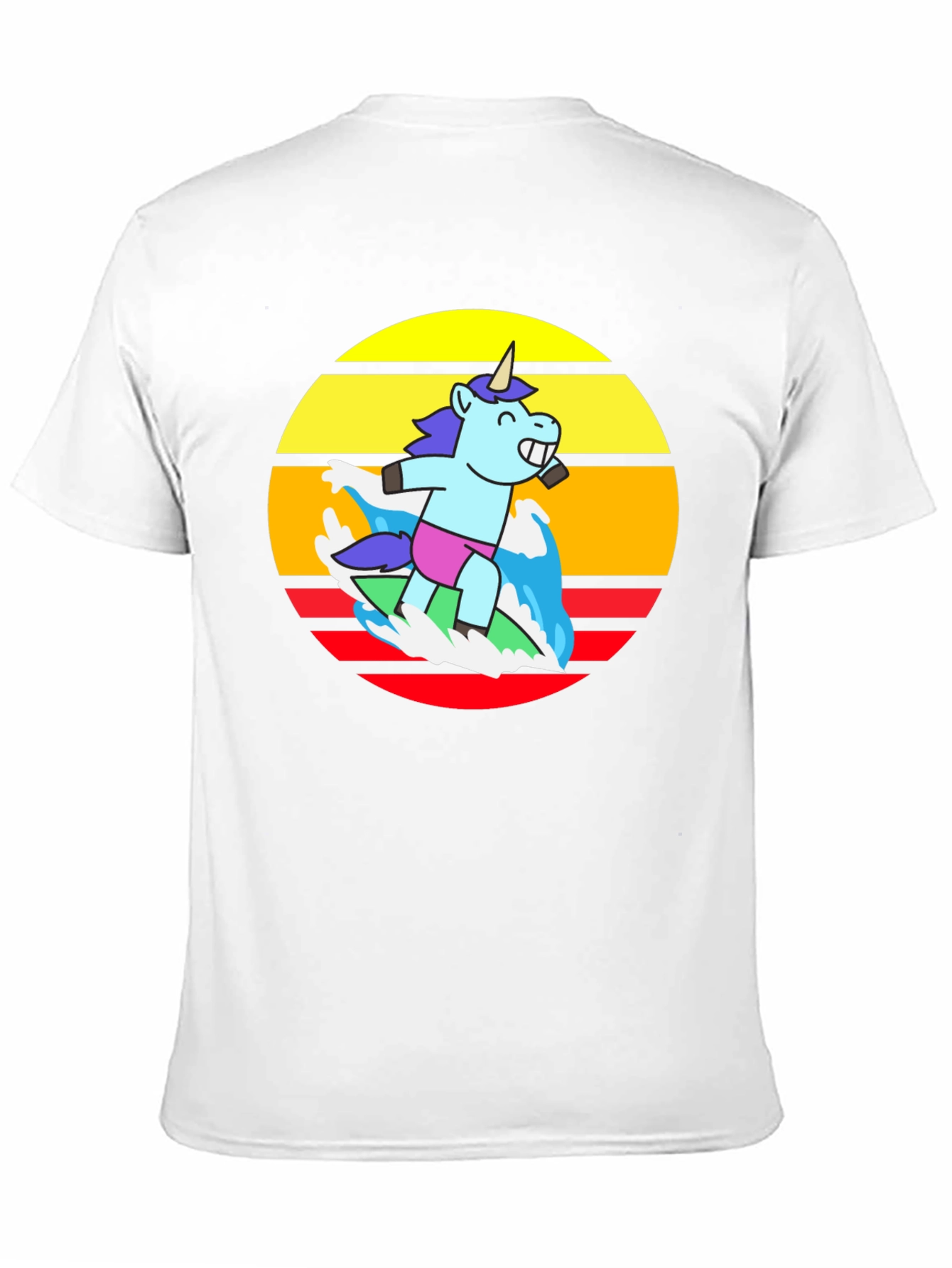 Surfing Unicorn Graphic Tee