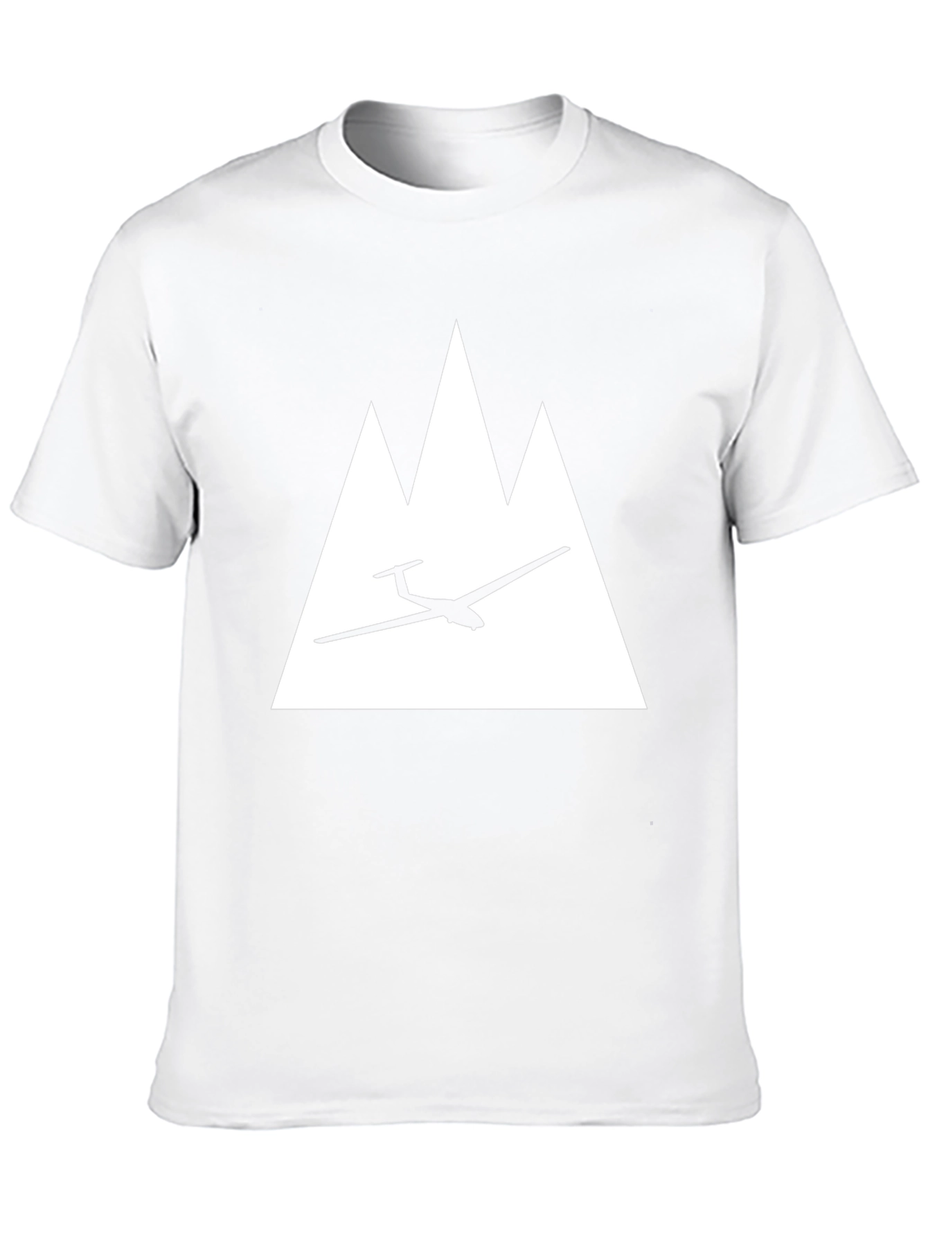 Glider Over Mountains Black T-Shirt