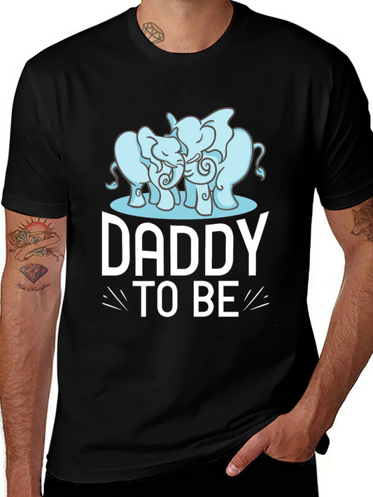 Daddy To Be Elephant Graphic Tee