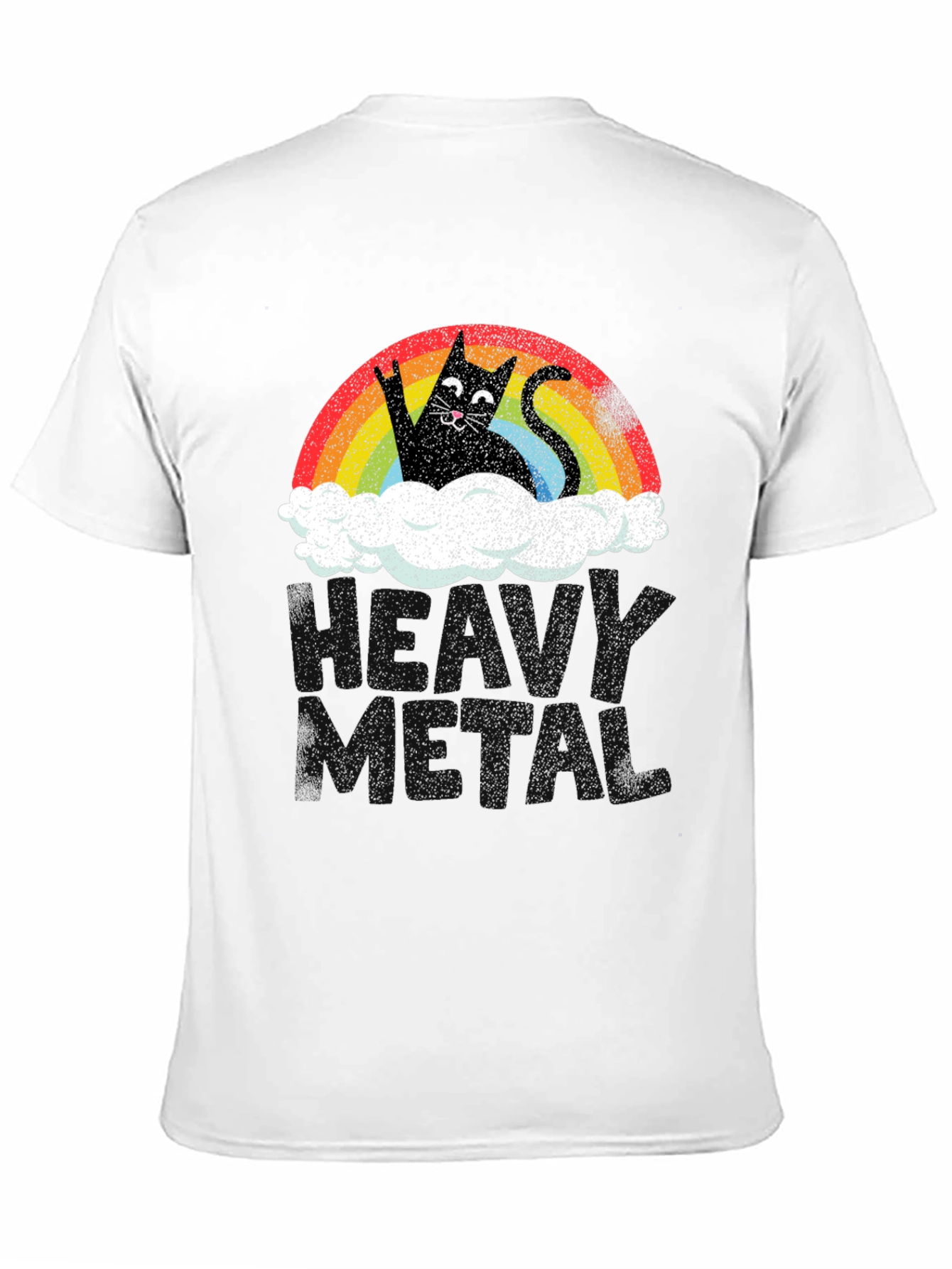 Rainbow Cat Cloud Graphic T-Shirt