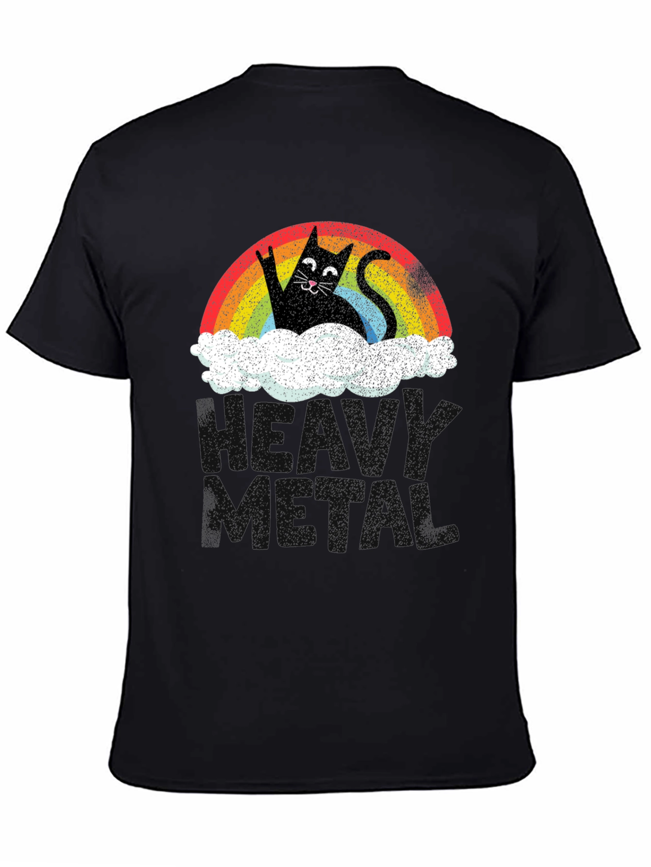 Rainbow Cat Cloud Graphic T-Shirt