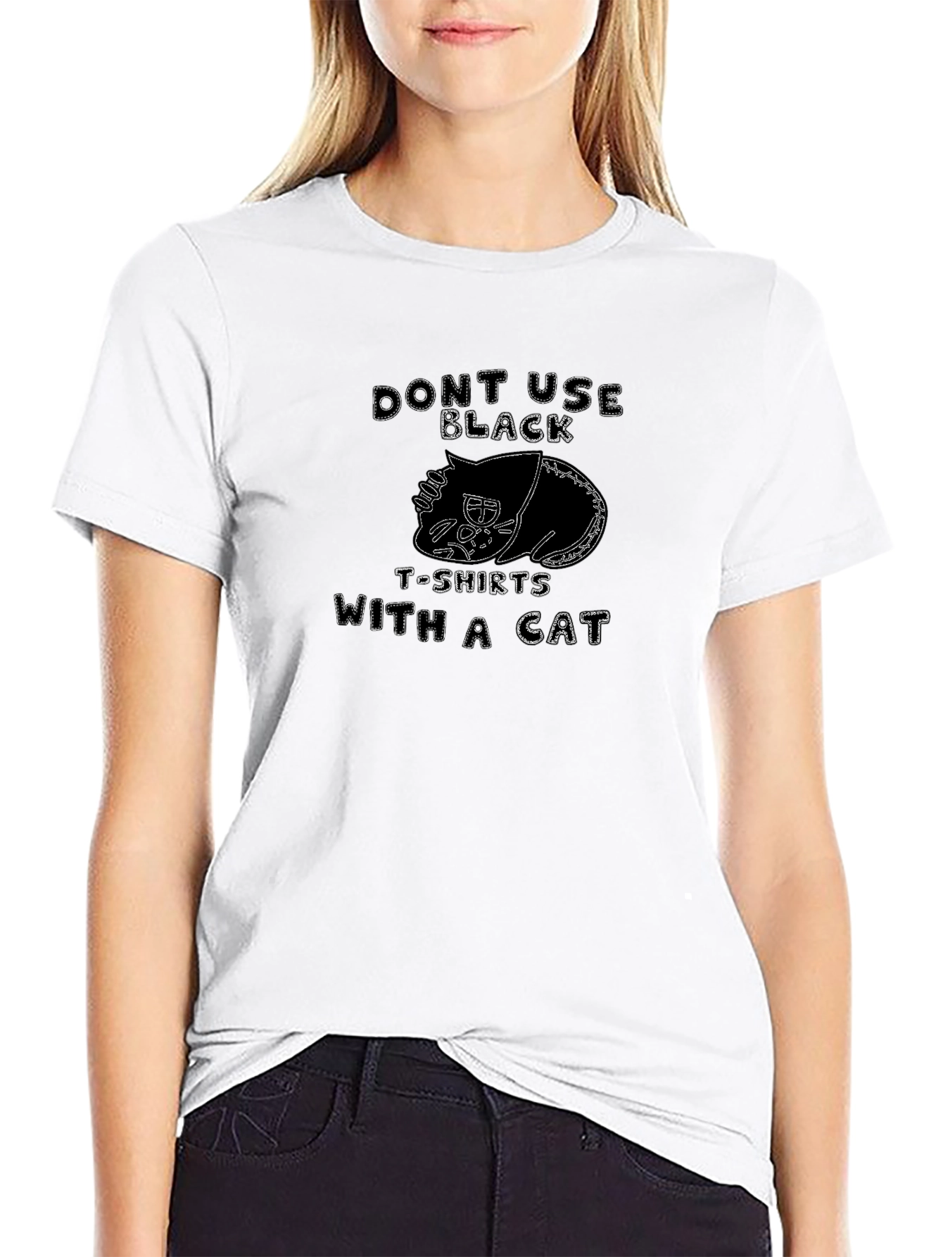 Funny Dont Use Black Cat T-Shirt