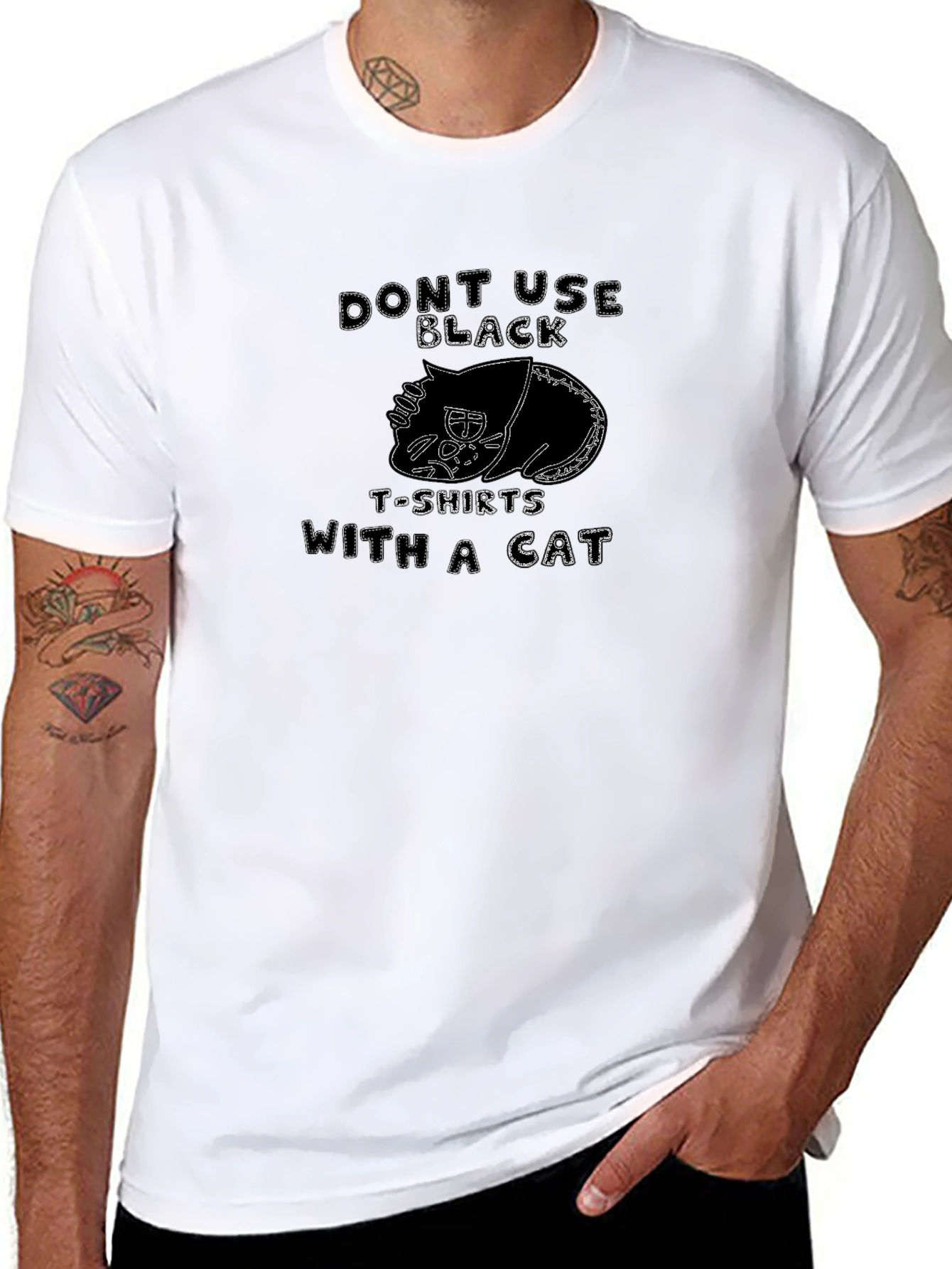 Funny Dont Use Black Cat T-Shirt