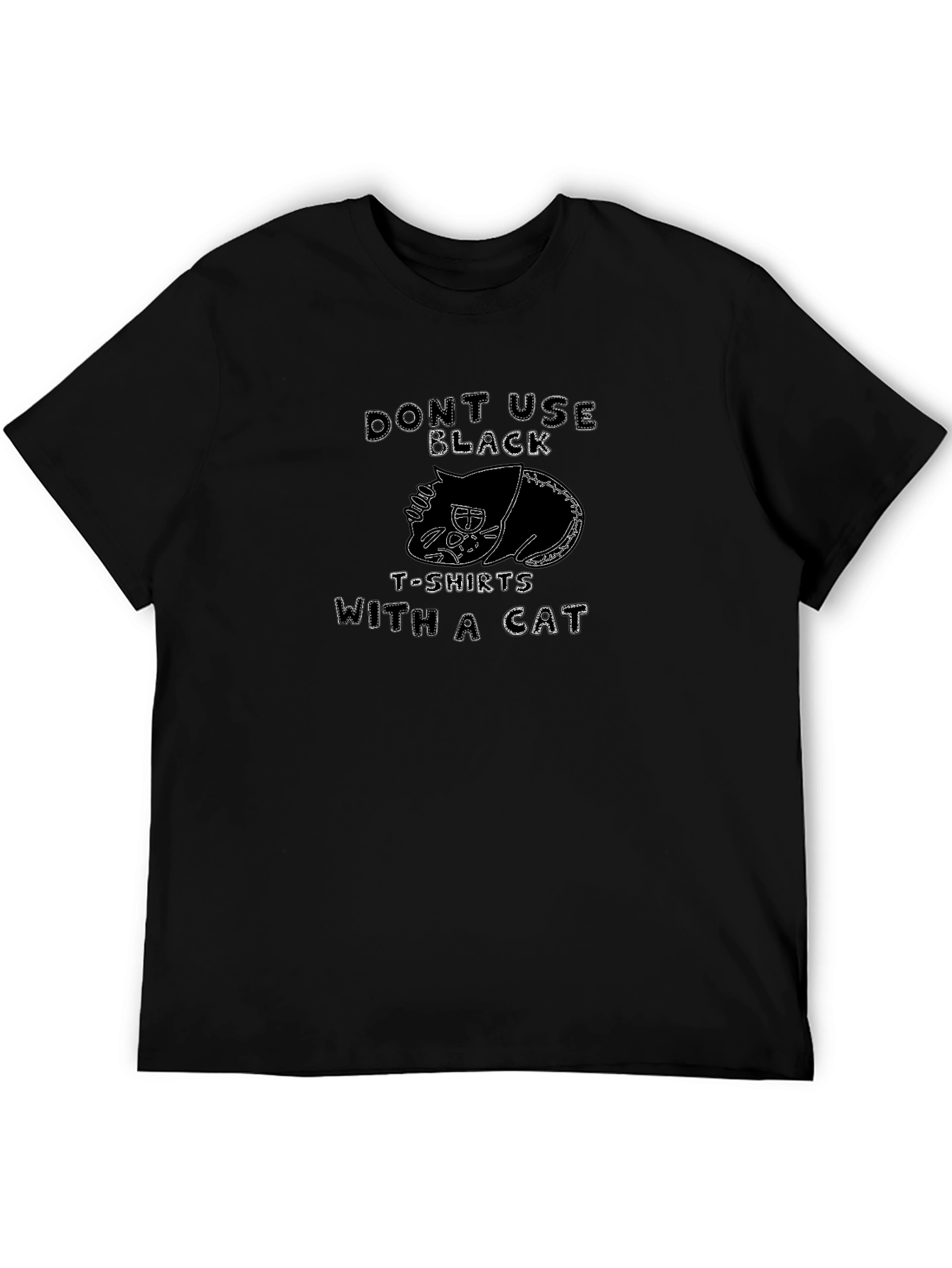 Funny Dont Use Black Cat T-Shirt