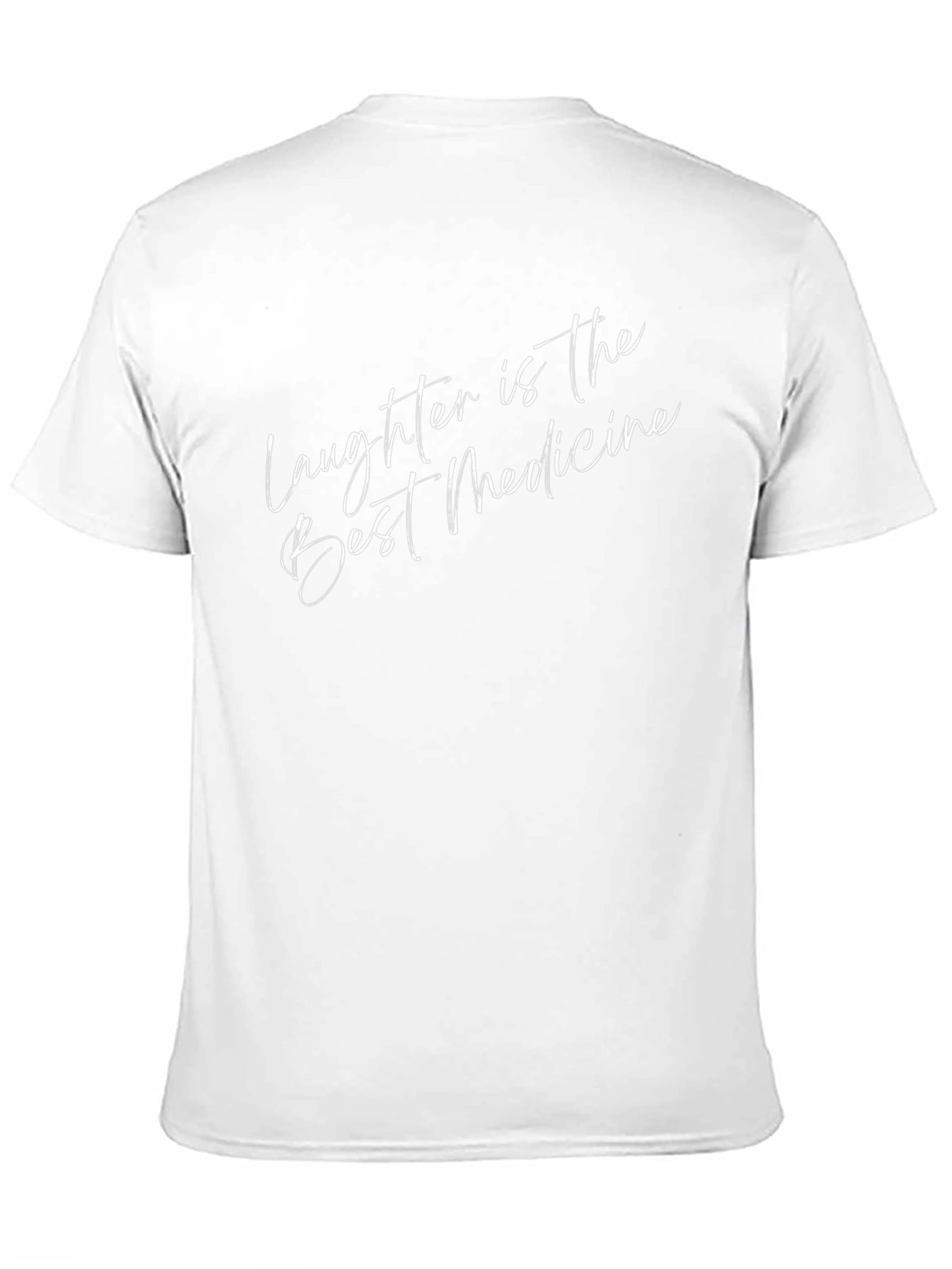 Laughter is the Best Medicine Black Graphic T-Shirt