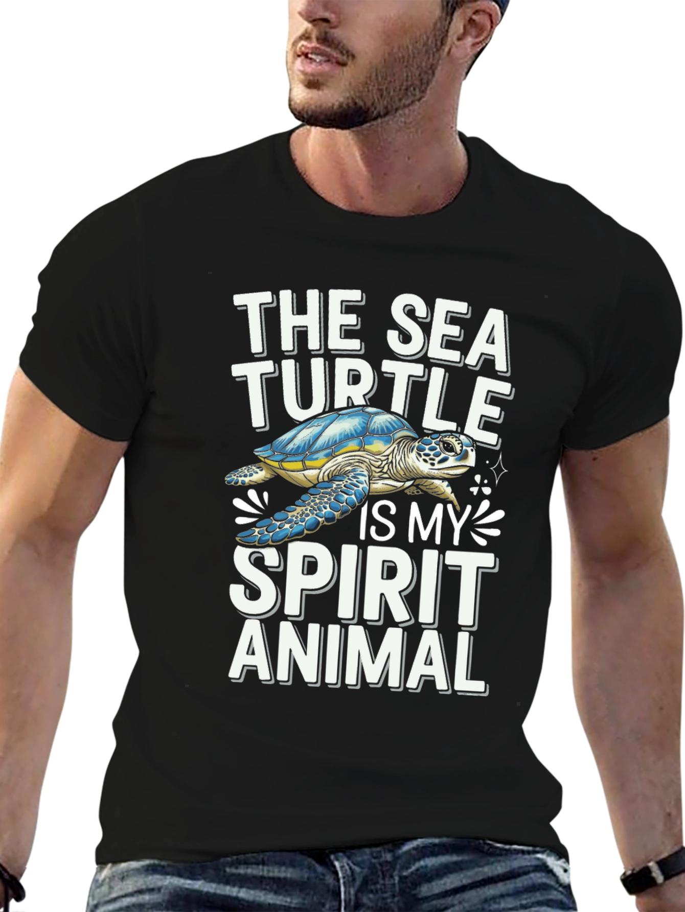 Sea Turtle Spirit Animal Graphic Tee