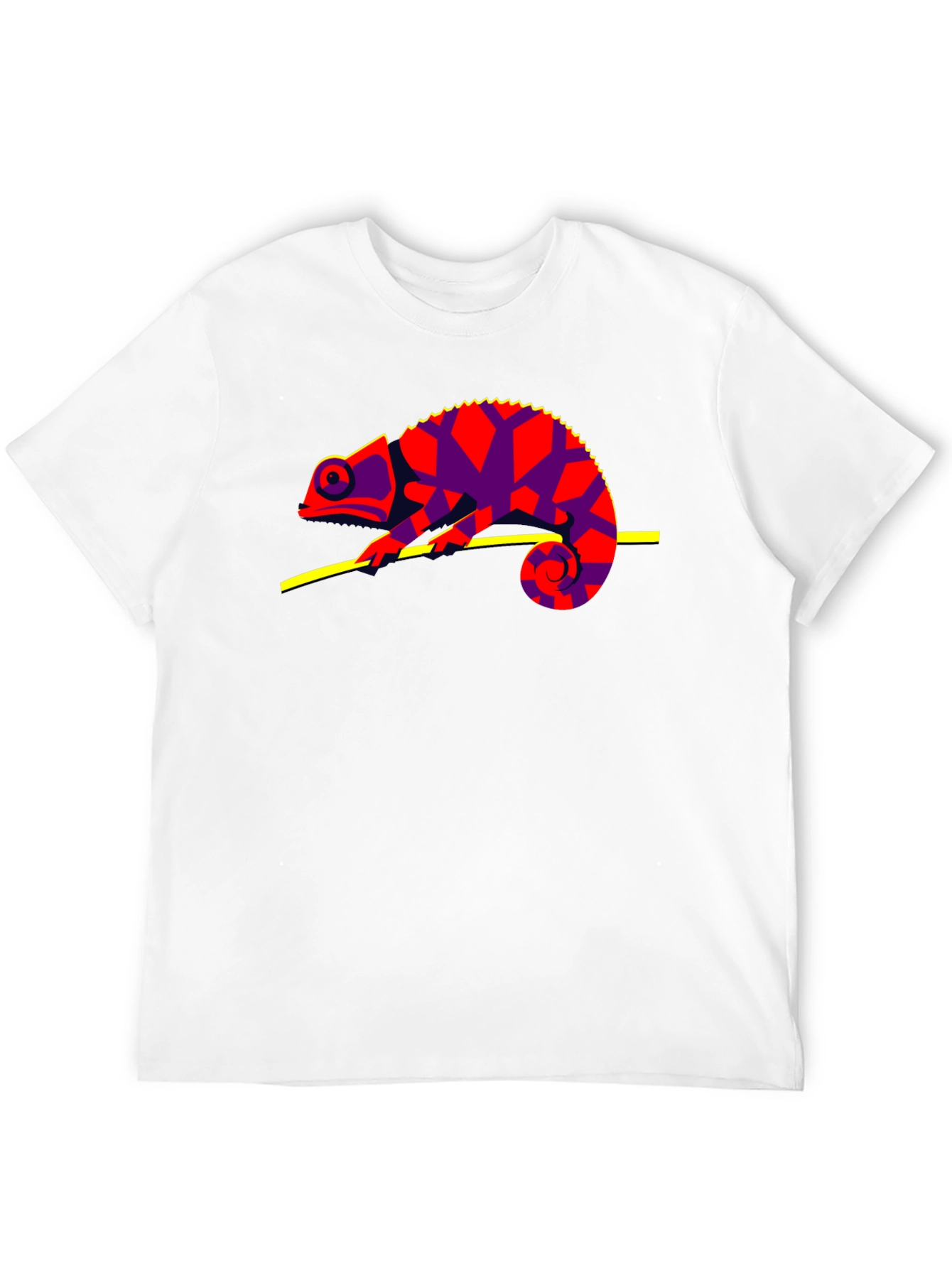 Chameleon Graphic T-Shirt - Cool Lizard Design
