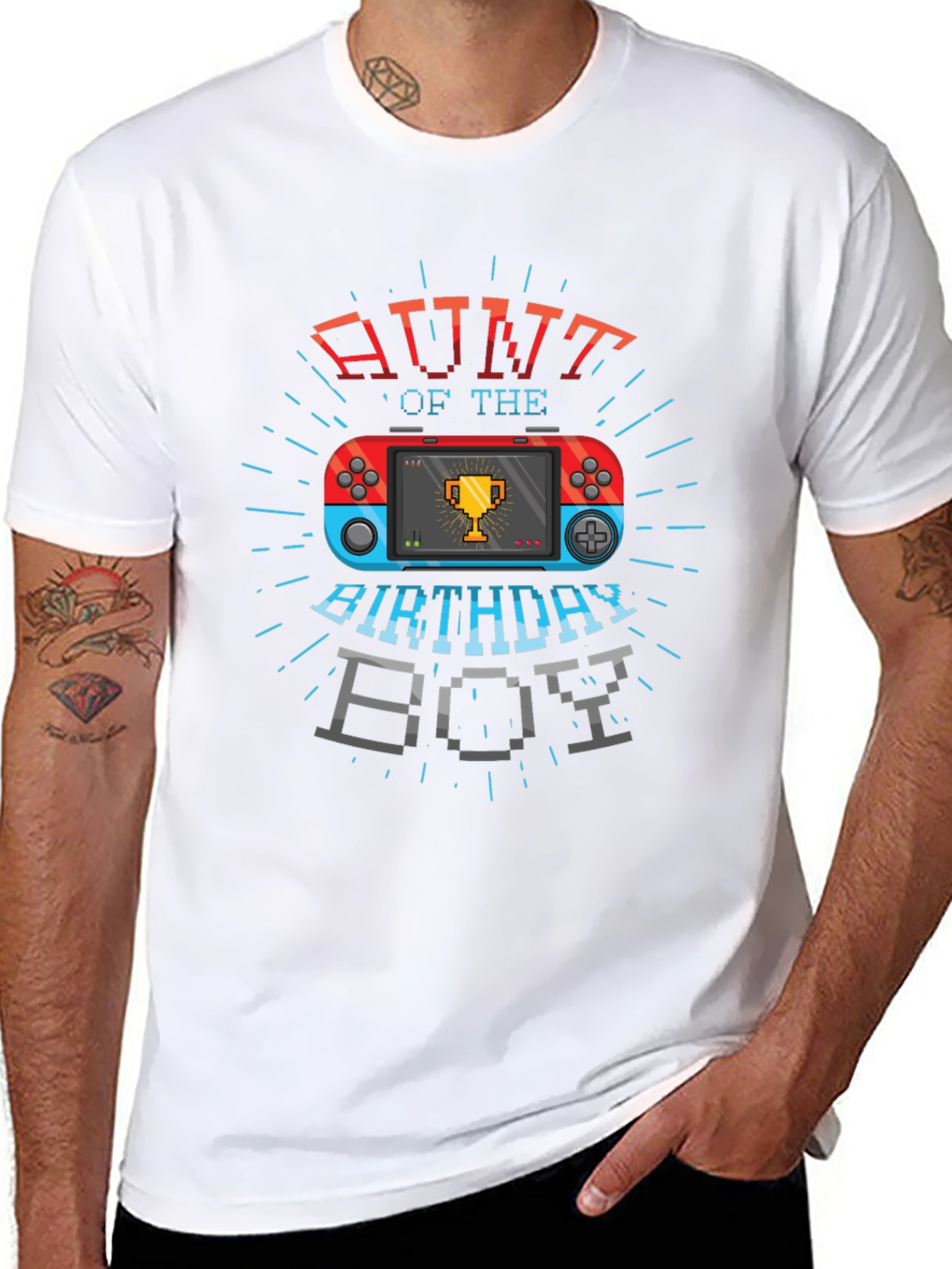Aunt of the Birthday Boy Gaming T-Shirt
