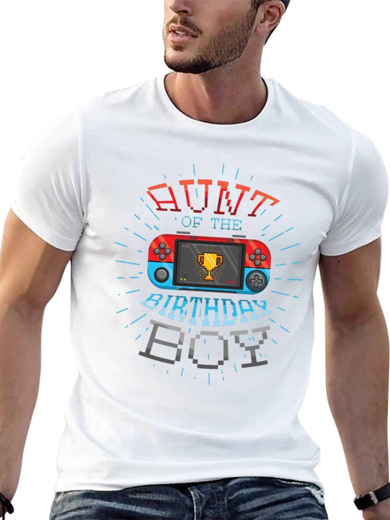 Aunt of the Birthday Boy Gaming T-Shirt