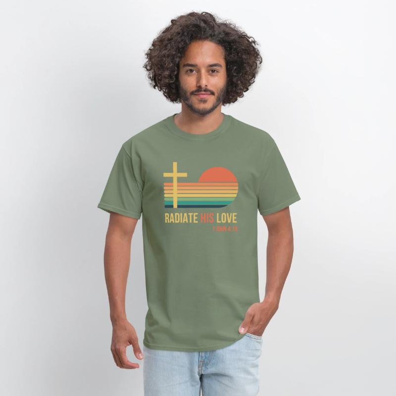 Radiate Jesus Love: 1 John 4:19 Vintage Sunset