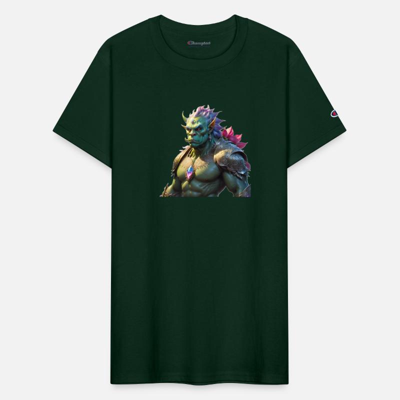 Rainbow colored orc male