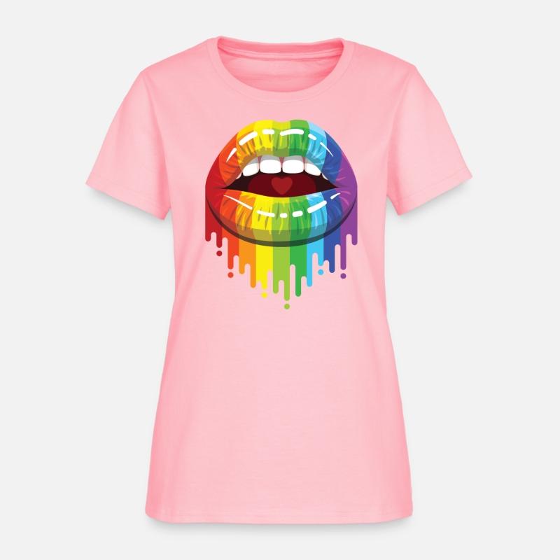 Rainbow Lips For LGBTQ Gay Pride